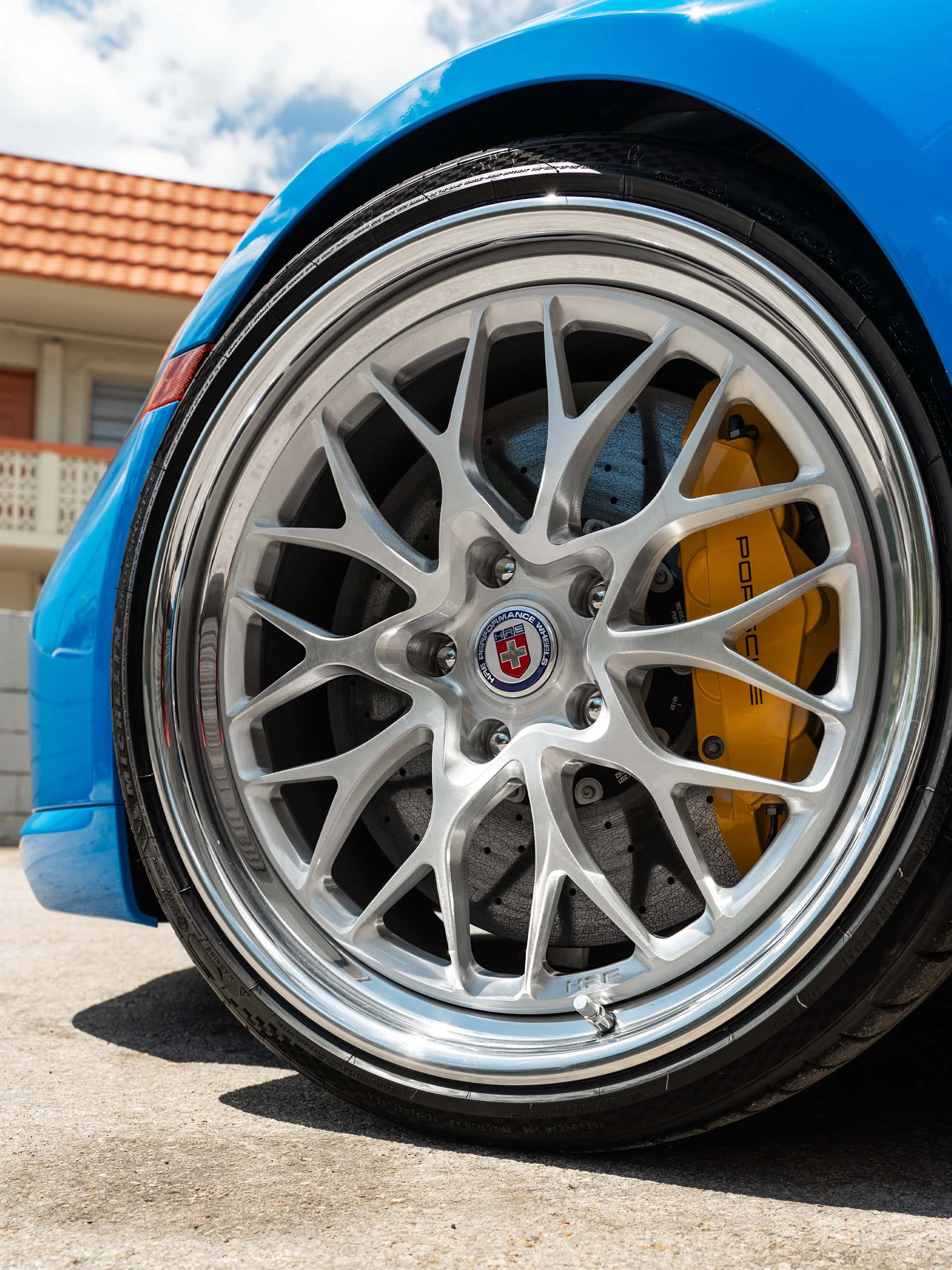 Porsche 992 Turbo S | Voodoo Blue | HRE 520 FMR | Brushed Clear
