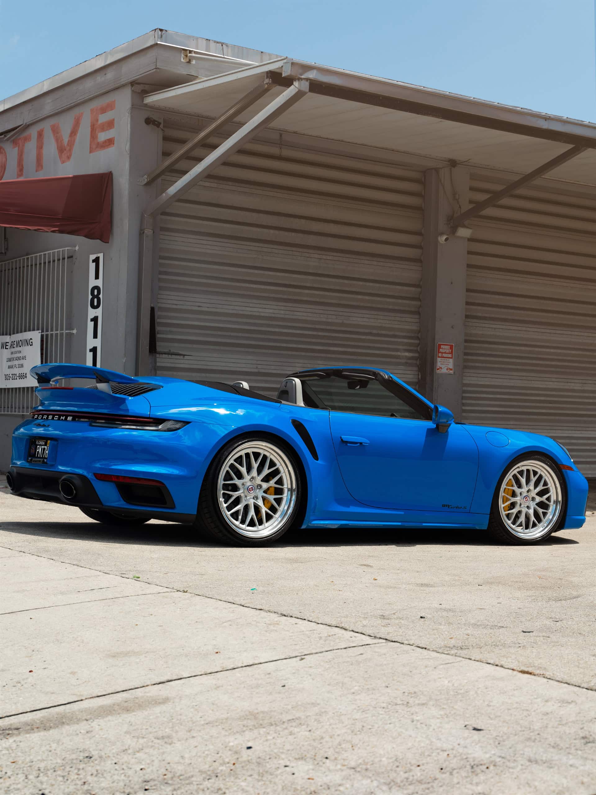 Porsche 992 Turbo S | Voodoo Blue | HRE 520 FMR | Brushed Clear