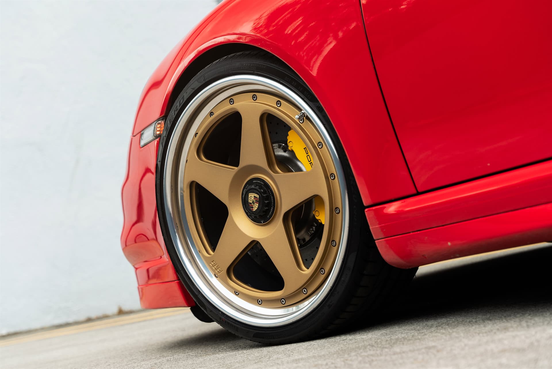 Photo 25 of Porsche 997 Turbo S | Guards Red | on 1886 S005 Wheels | Satin Gold