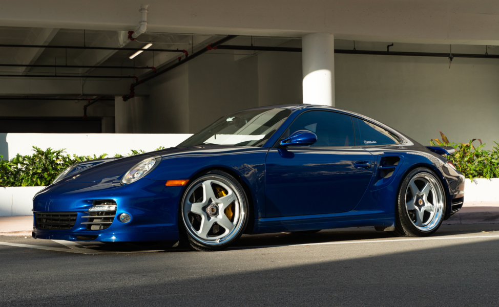 Porsche 997 Turbo | Aqua Blue Metallic | HRE 527 FMR