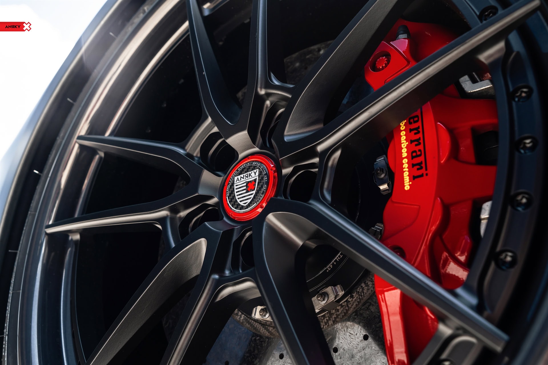 Ferrari 488 Spider | Grifio Silverstone Opaco | on ANRKY AN34 | Satin Black