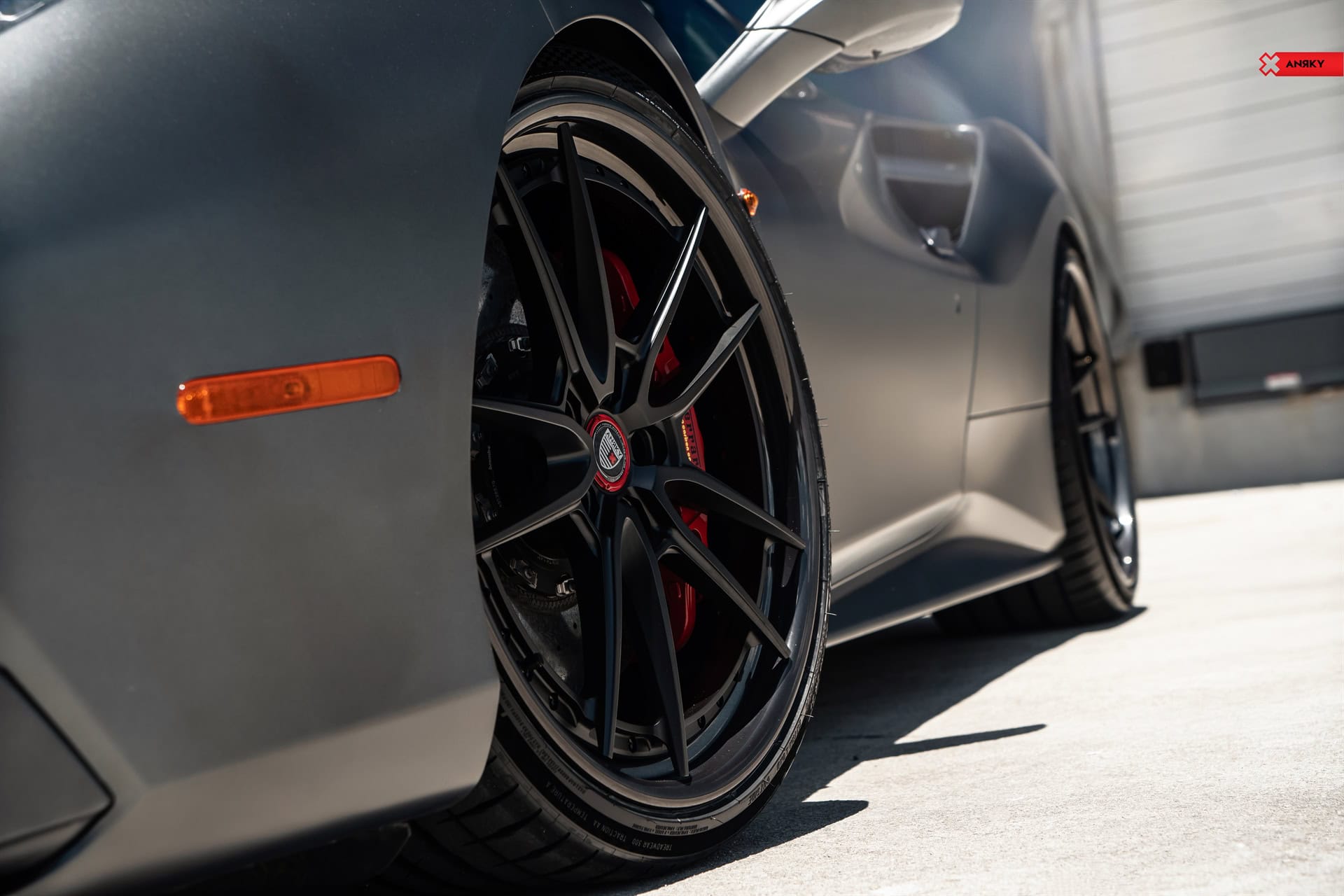 Ferrari 488 Spider | Grifio Silverstone Opaco | on ANRKY AN34 | Satin Black