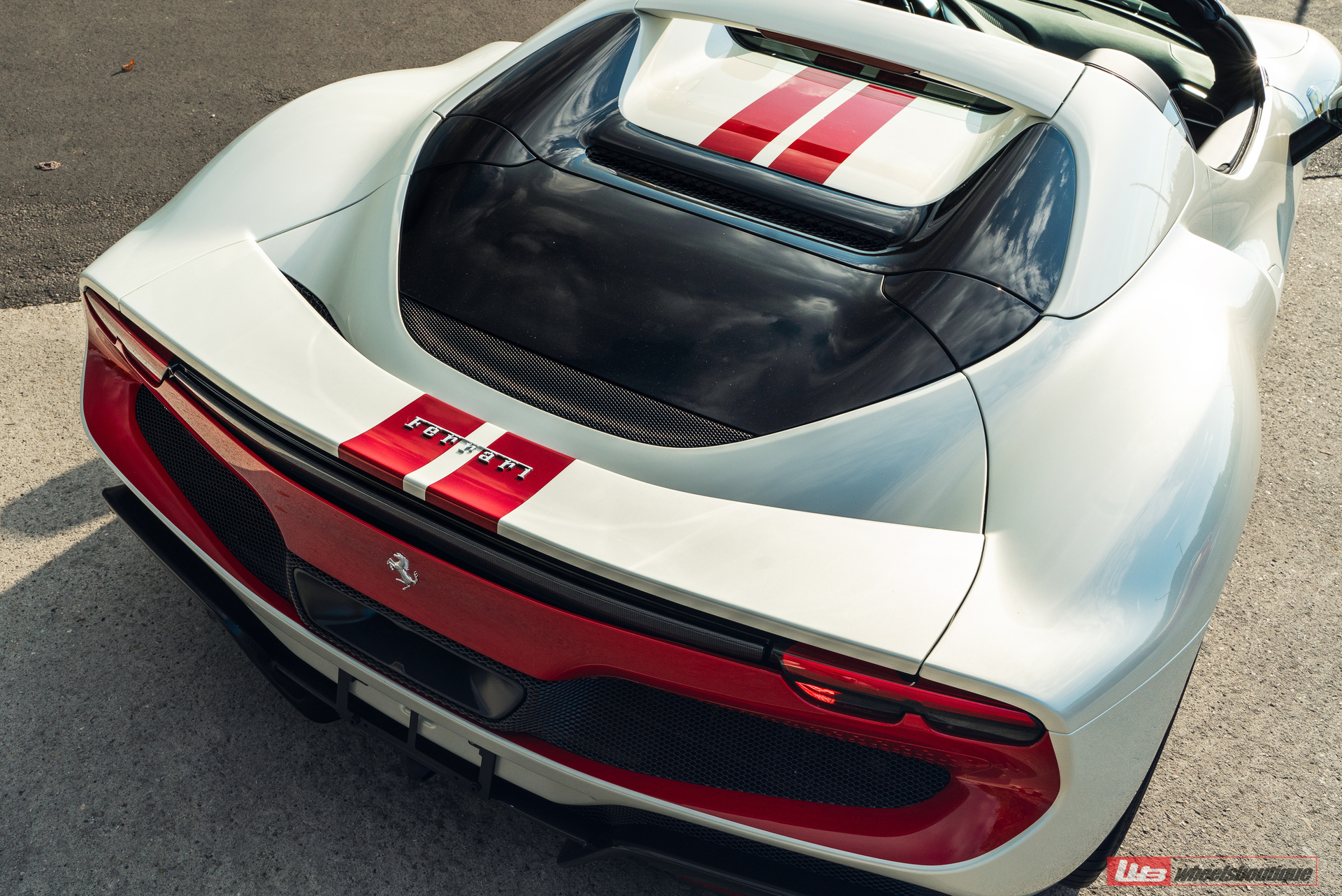 Ferrari 296 GTS | Bianco Avus | on ANRKY JDX-320 | Brushed Clear