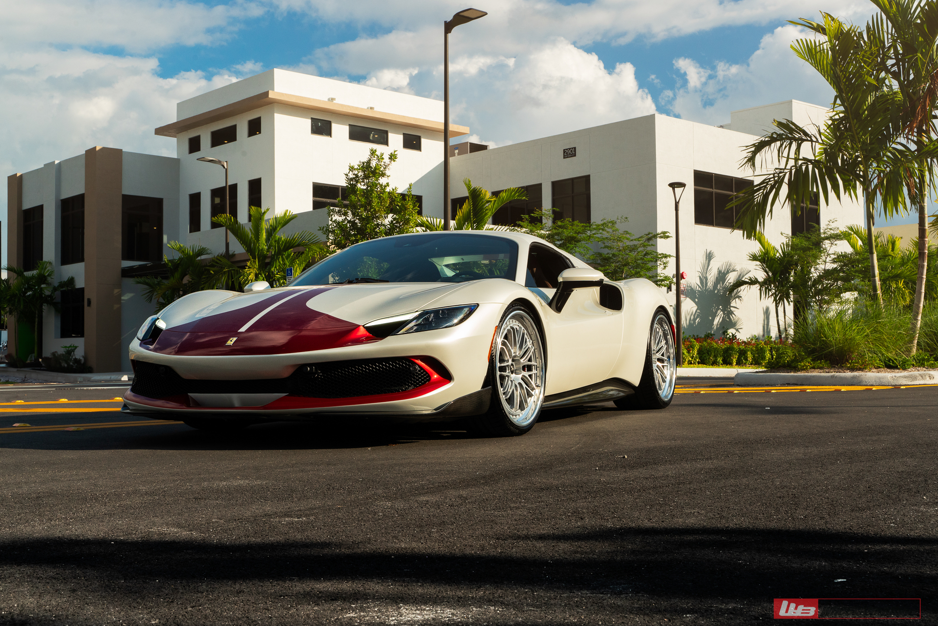 Ferrari 296 GTS | Bianco Avus | on ANRKY JDX-320 | Brushed Clear