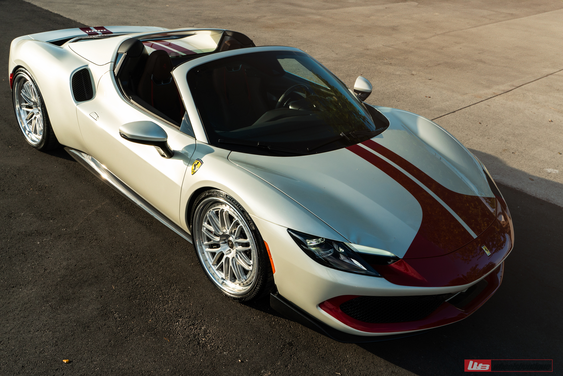 Ferrari 296 GTS | Bianco Avus | on ANRKY JDX-320 | Brushed Clear