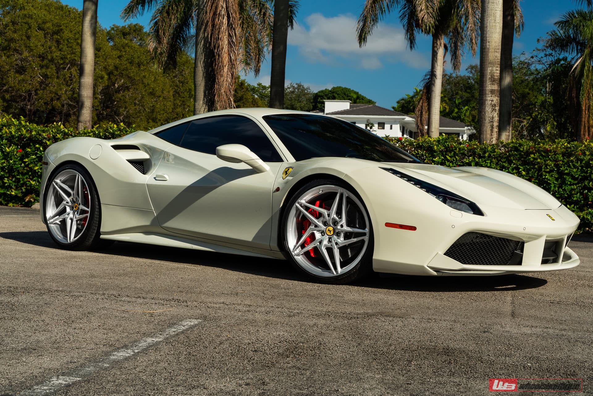 Photo 24 of Ferrari 488 GTB | Bianco Fuji | on ANRKY S1-X3 | Brushed Clear