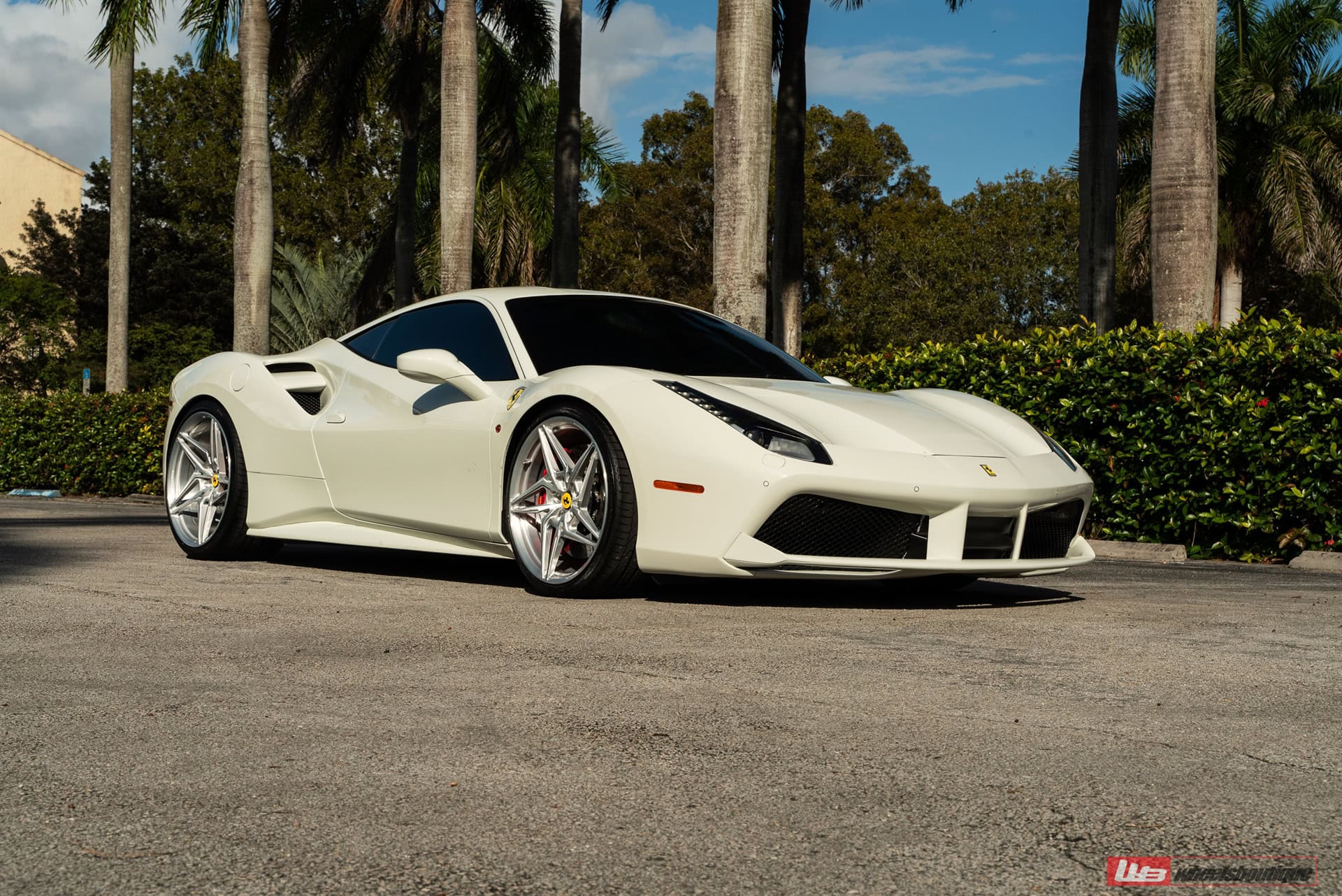 Photo 31 of Ferrari 488 GTB | Bianco Fuji | on ANRKY S1-X3 | Brushed Clear