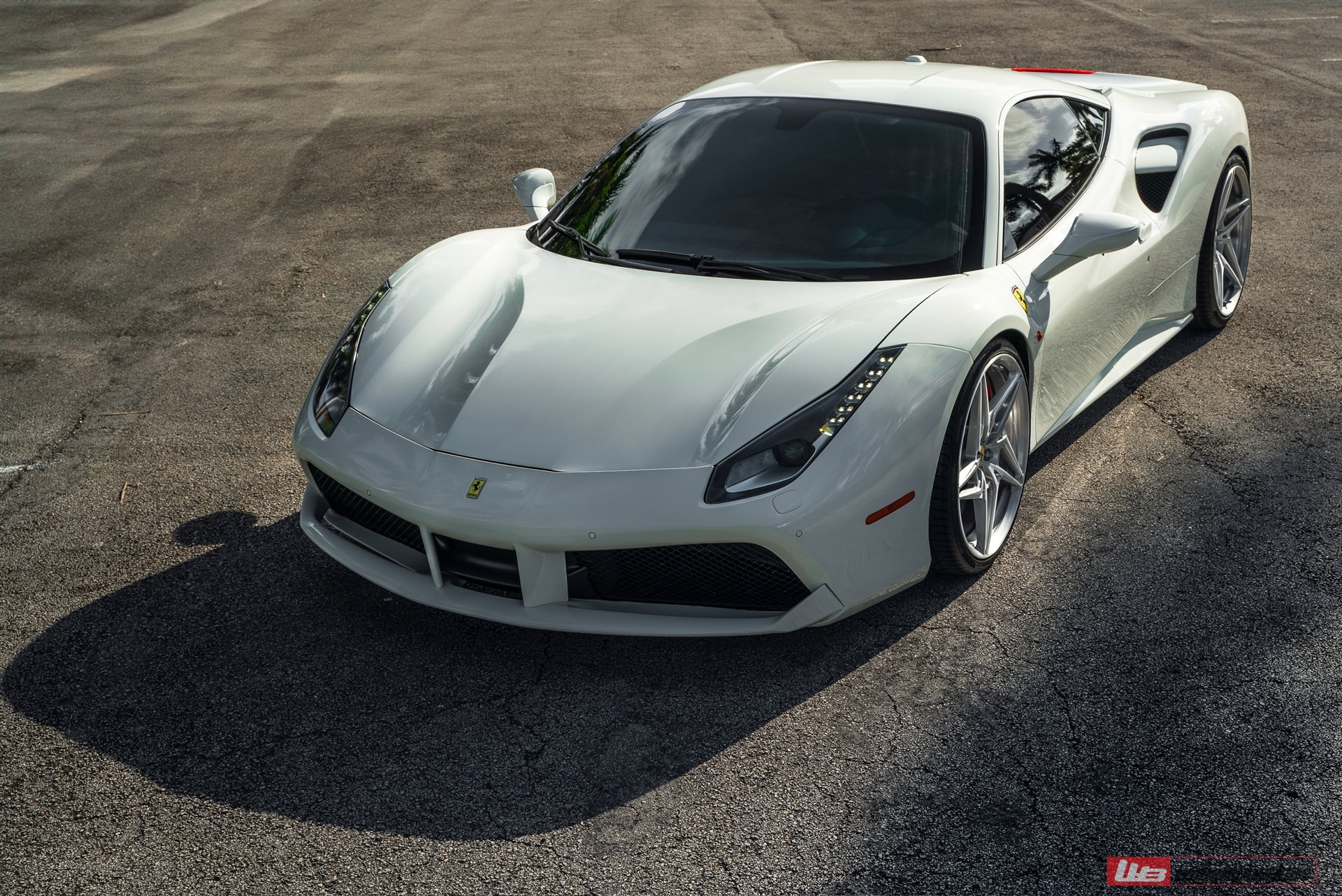 Ferrari 488 GTB | Bianco Fuji | on ANRKY S1-X3 | Brushed Clear