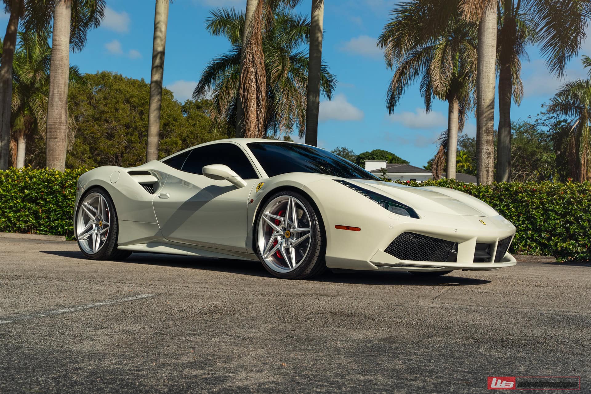Photo 21 of Ferrari 488 GTB | Bianco Fuji | on ANRKY S1-X3 | Brushed Clear