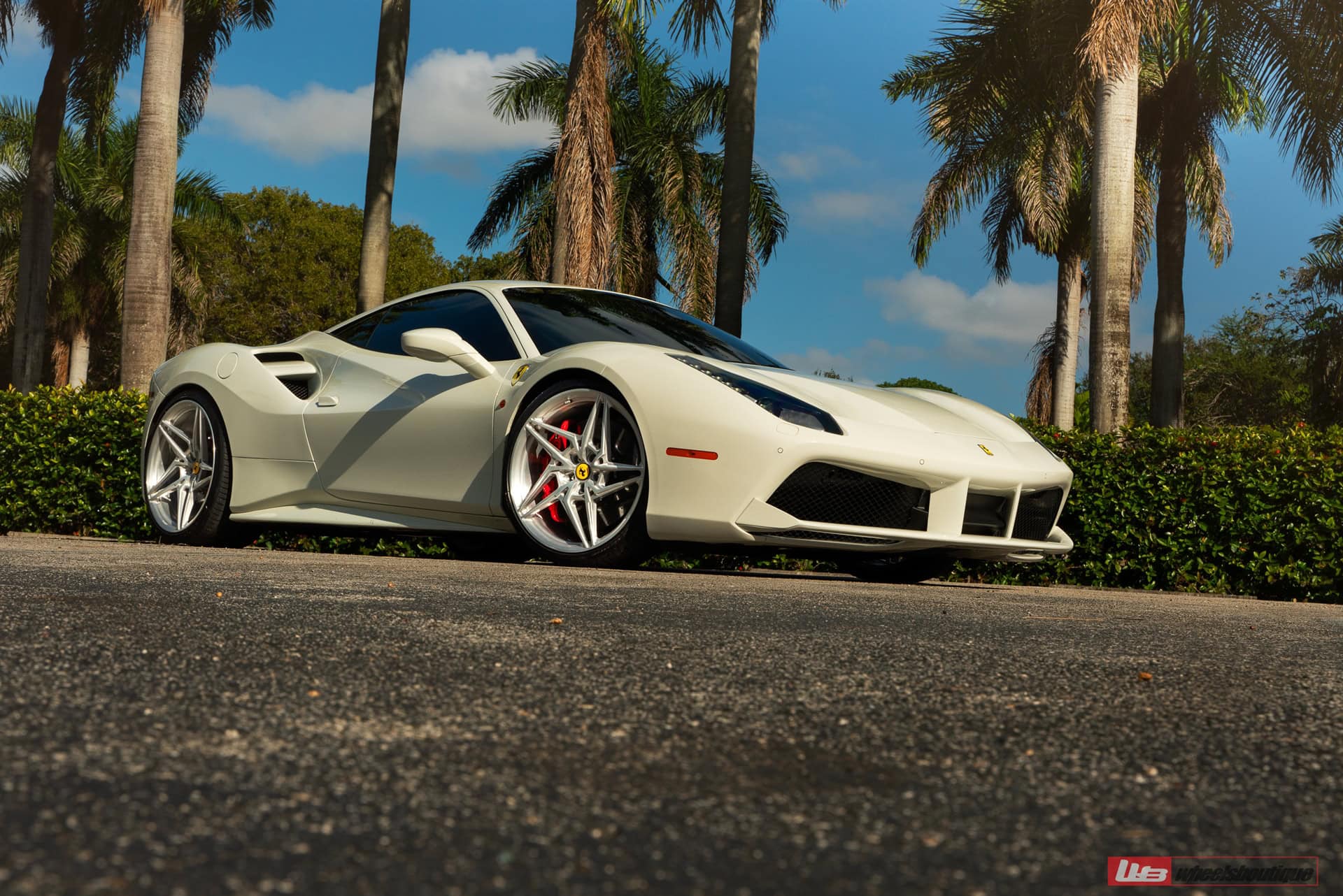 Photo 22 of Ferrari 488 GTB | Bianco Fuji | on ANRKY S1-X3 | Brushed Clear