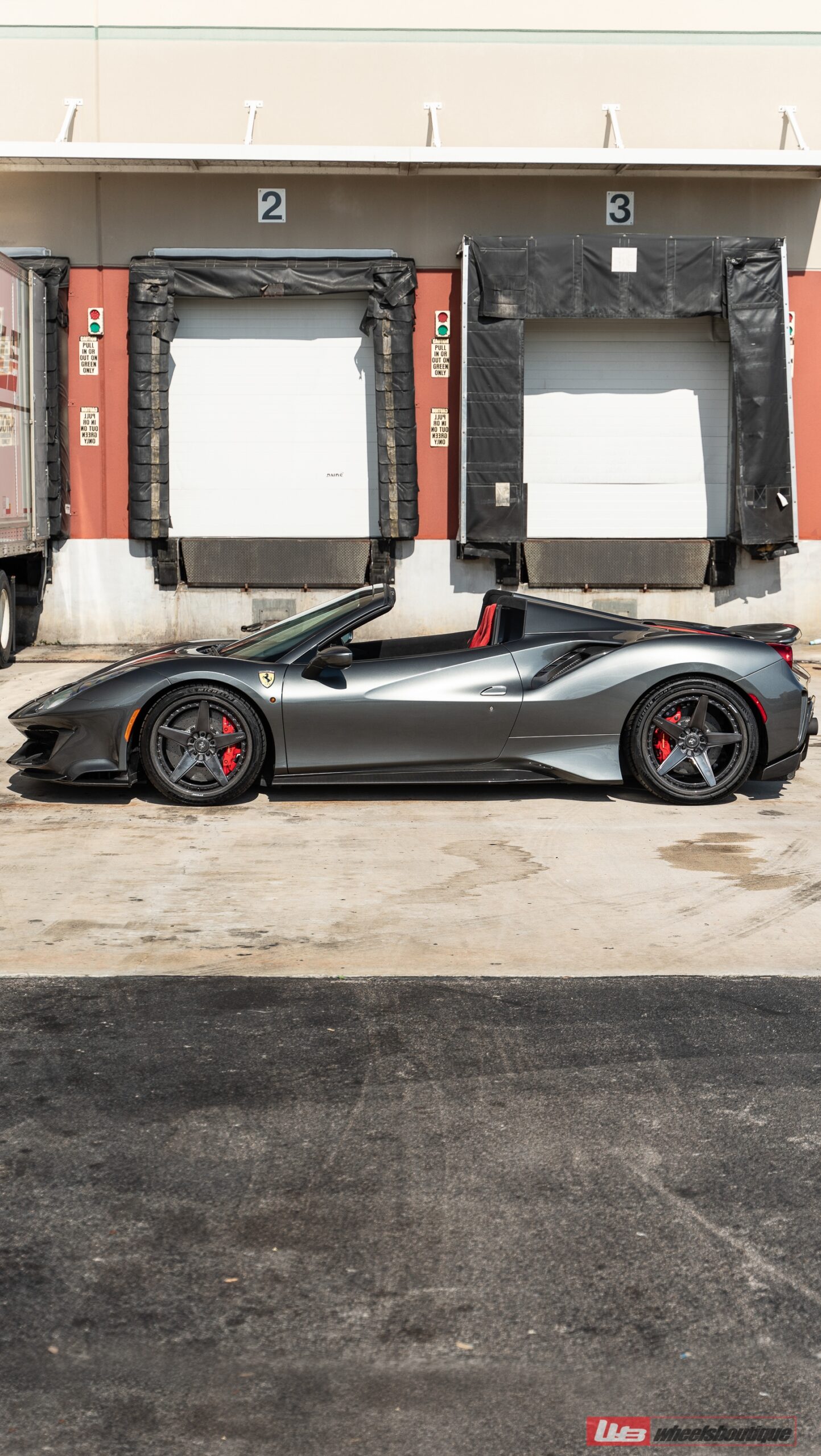 Photo 21 of Ferrari 488 Pista | Grigio Silverstone | on ANRKY RS5.3C | Polished Smoke