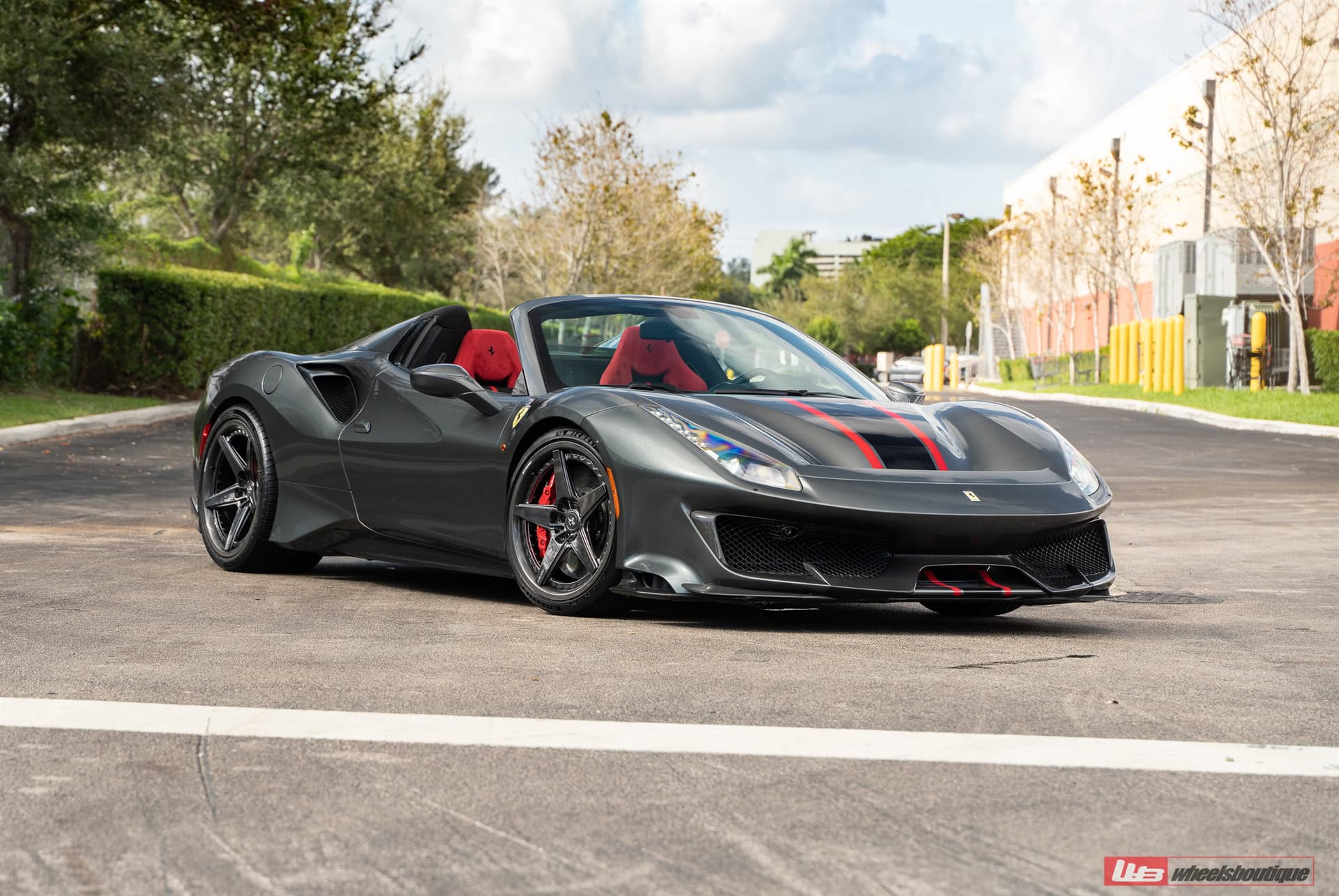 Photo 23 of Ferrari 488 Pista | Grigio Silverstone | on ANRKY RS5.3C | Polished Smoke
