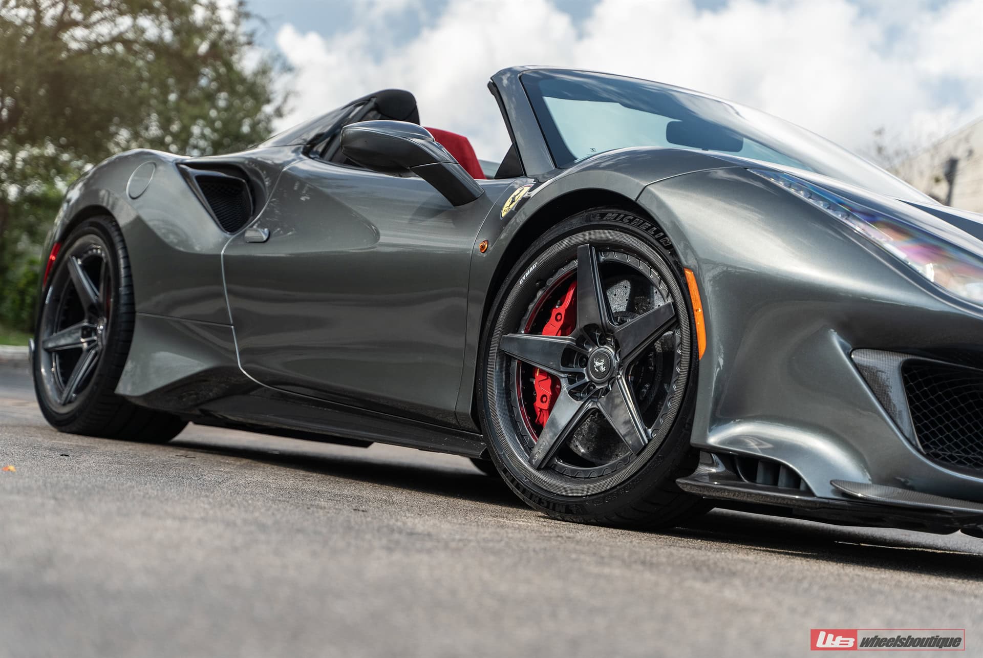 Photo 24 of Ferrari 488 Pista | Grigio Silverstone | on ANRKY RS5.3C | Polished Smoke