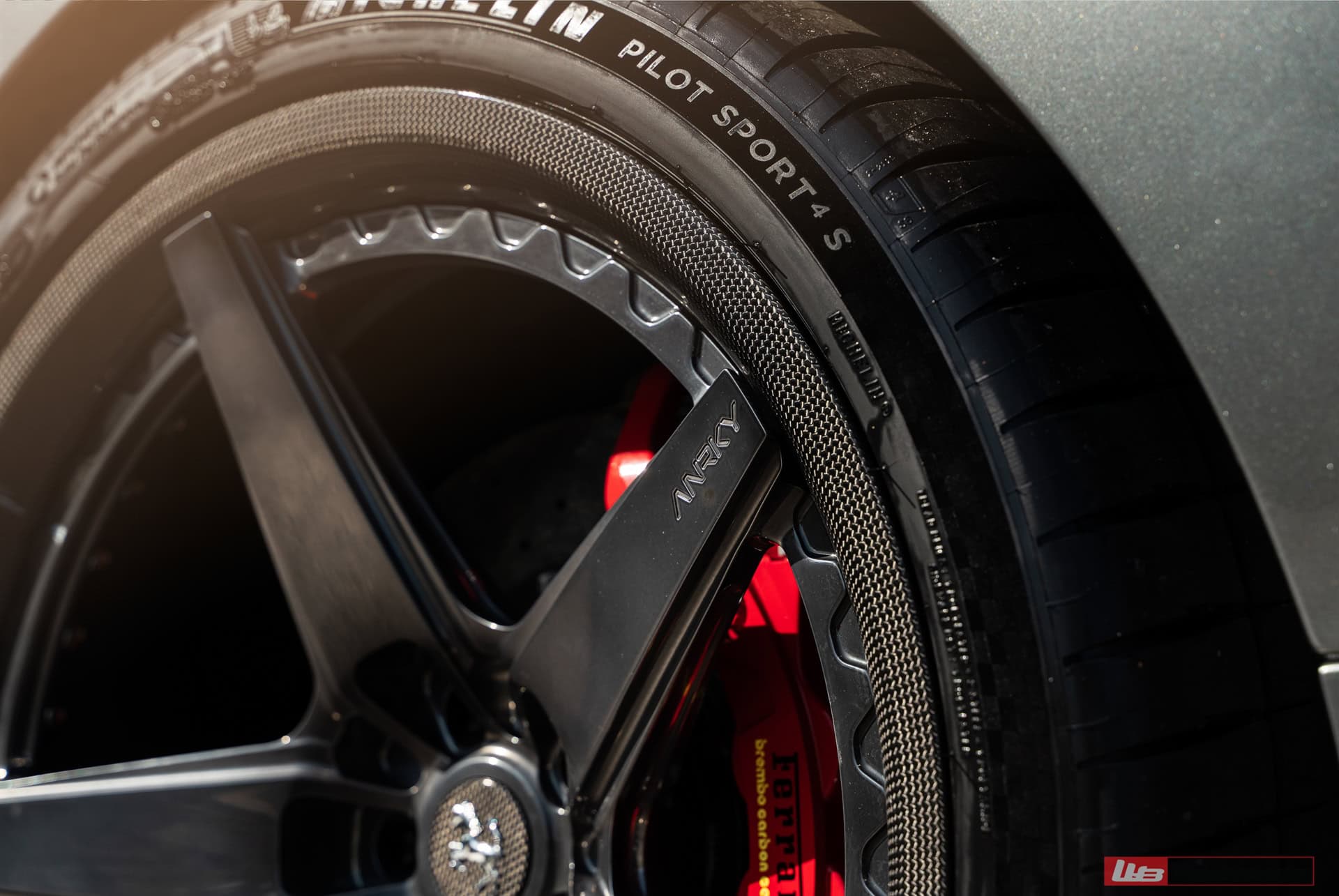 Photo 26 of Ferrari 488 Pista | Grigio Silverstone | on ANRKY RS5.3C | Polished Smoke