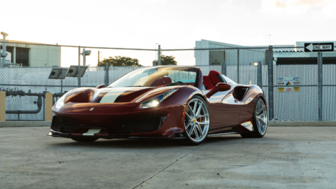Ferrari 488 Pista | Rosso Fiorano | on ANRKY XR-01 Ultralight | Brushed Clear