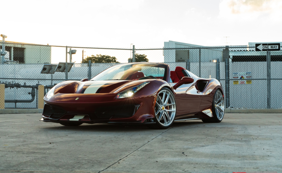Ferrari 488 Pista | Rosso Fiorano | on ANRKY XR-01 Ultralight | Brushed Clear