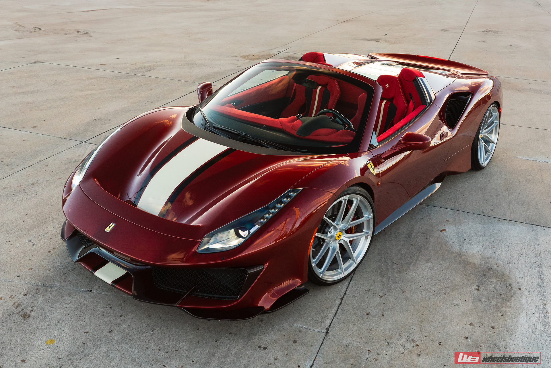 Ferrari 488 Pista | Rosso Fiorano | on ANRKY XR-01 Ultralight | Brushed Clear