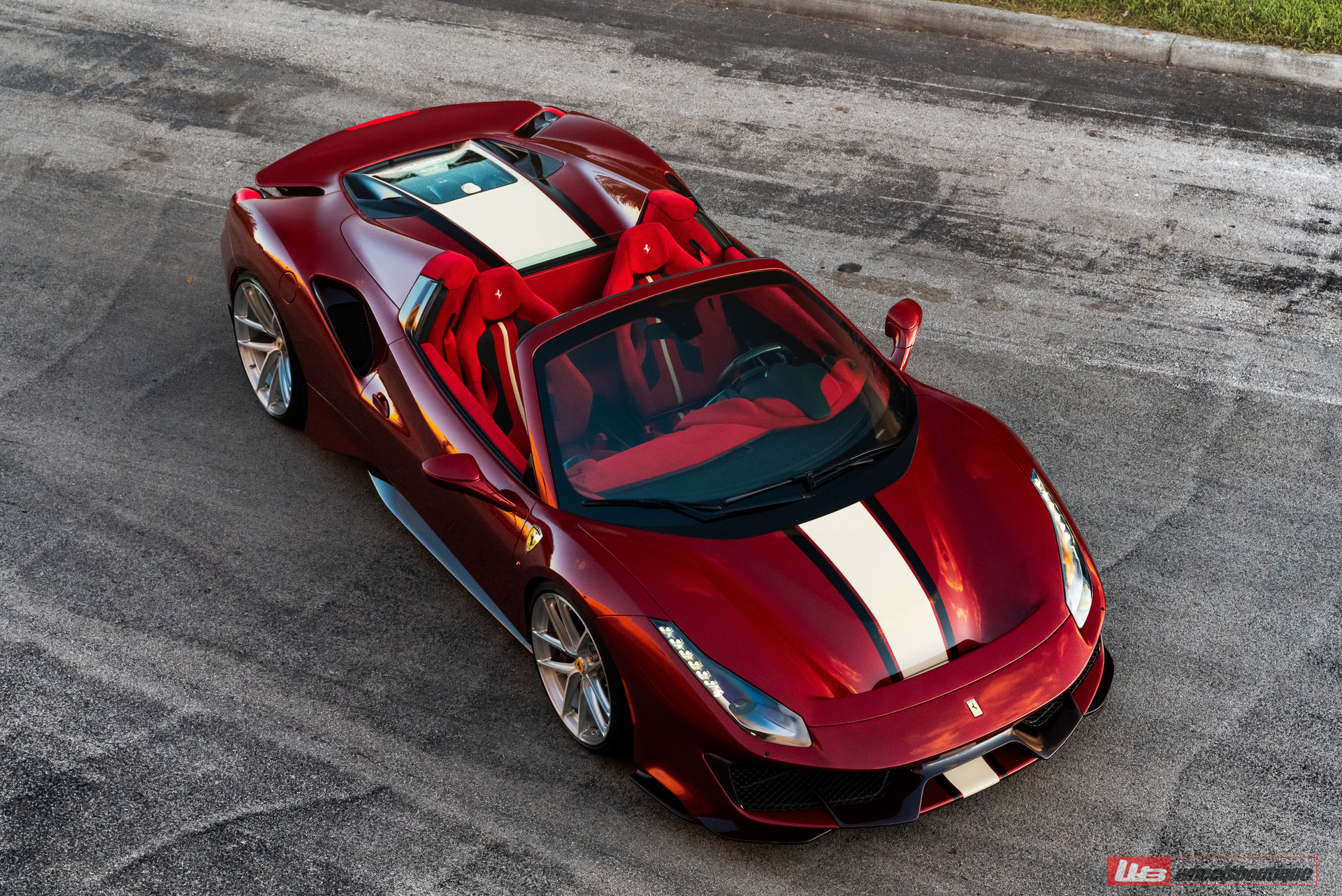 Ferrari 488 Pista | Rosso Fiorano | on ANRKY XR-01 Ultralight | Brushed Clear