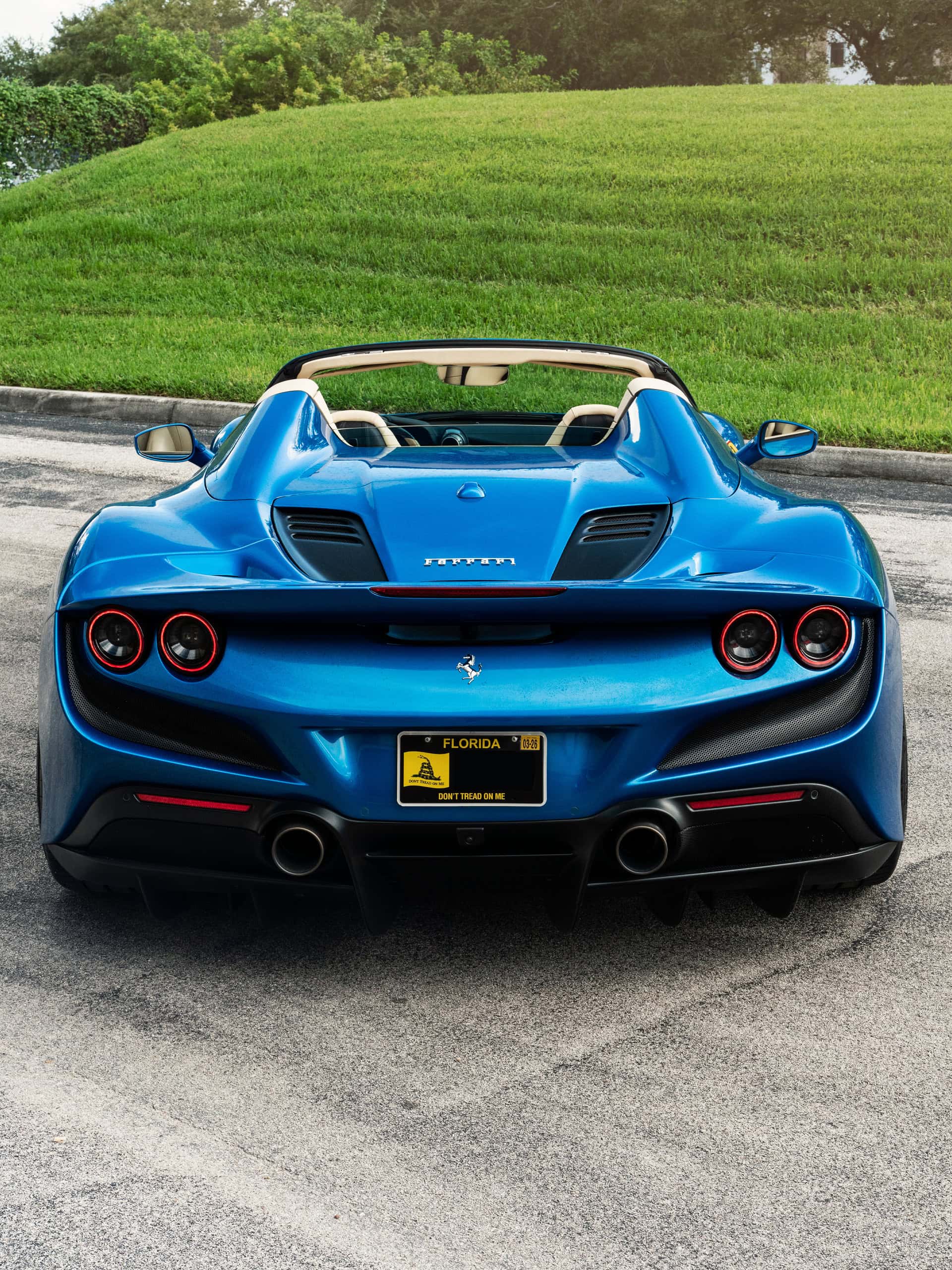 Photo 22 of Ferrari F8 | Blue Corza | on HRE 520M | Polished Clear