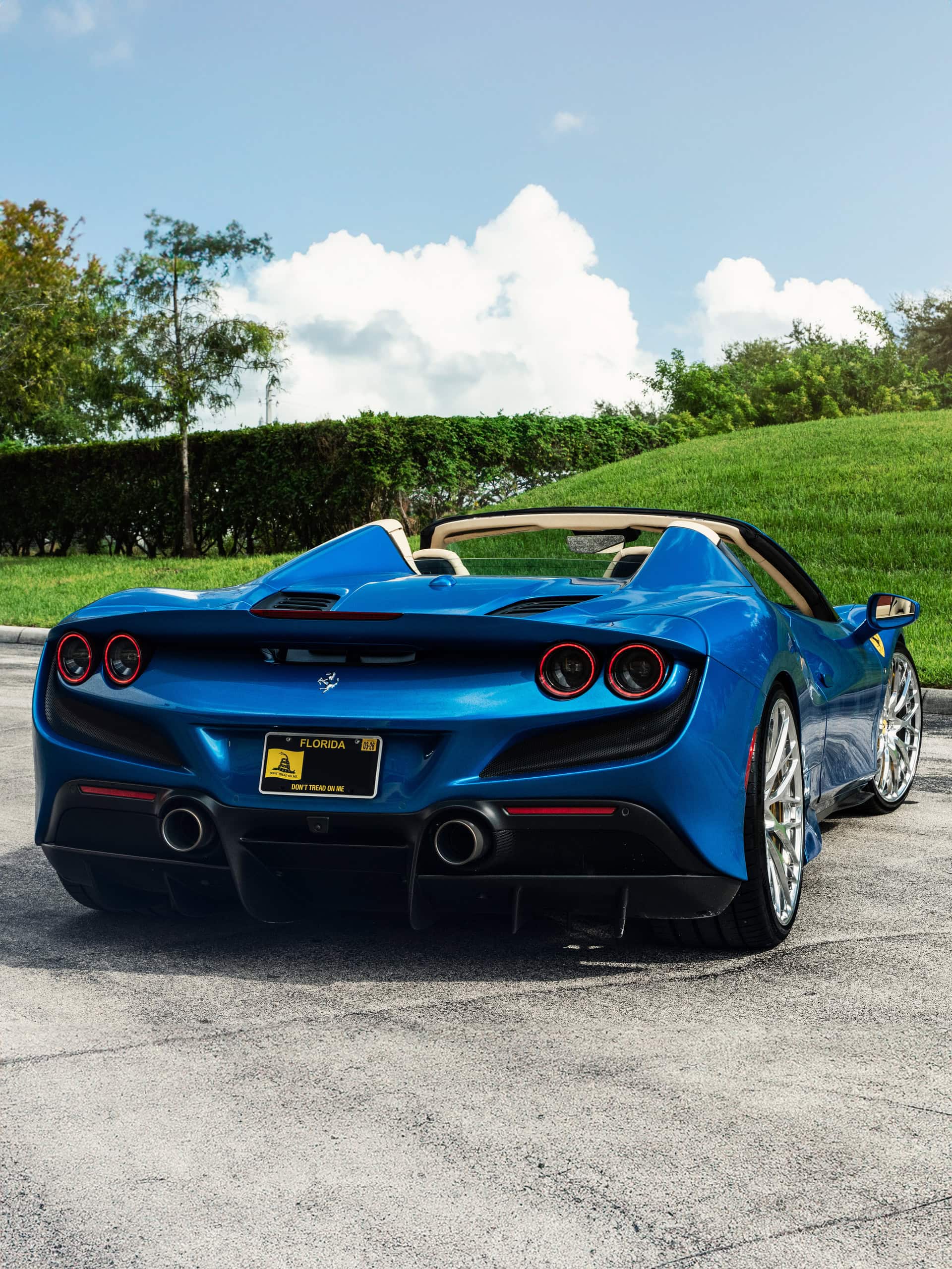 Photo 26 of Ferrari F8 | Blue Corza | on HRE 520M | Polished Clear