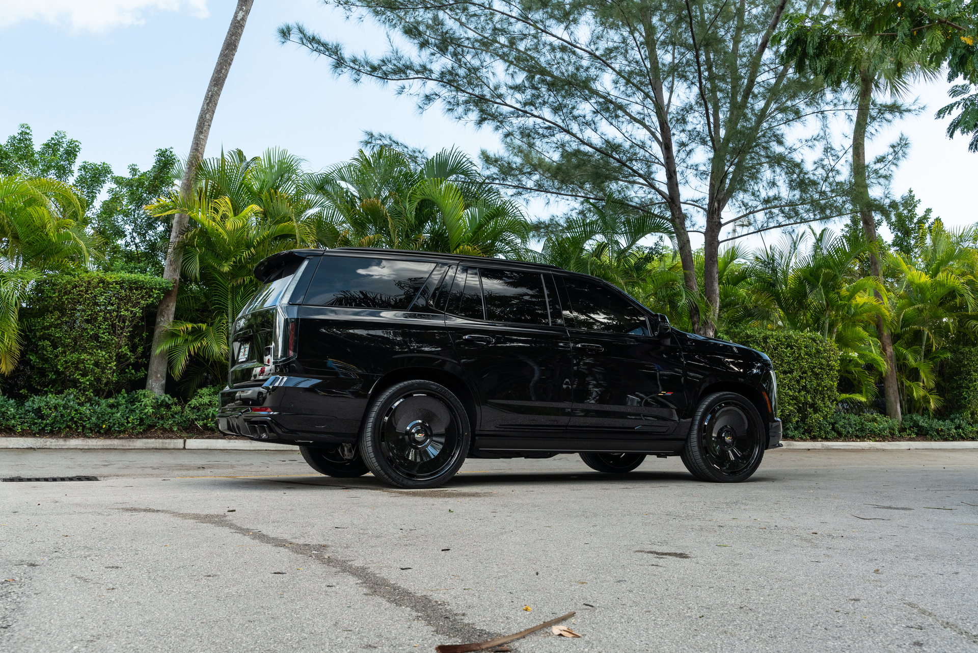 Cadillac Escalade | Black Raven | on Avant Garde AGL93 | Gloss Black