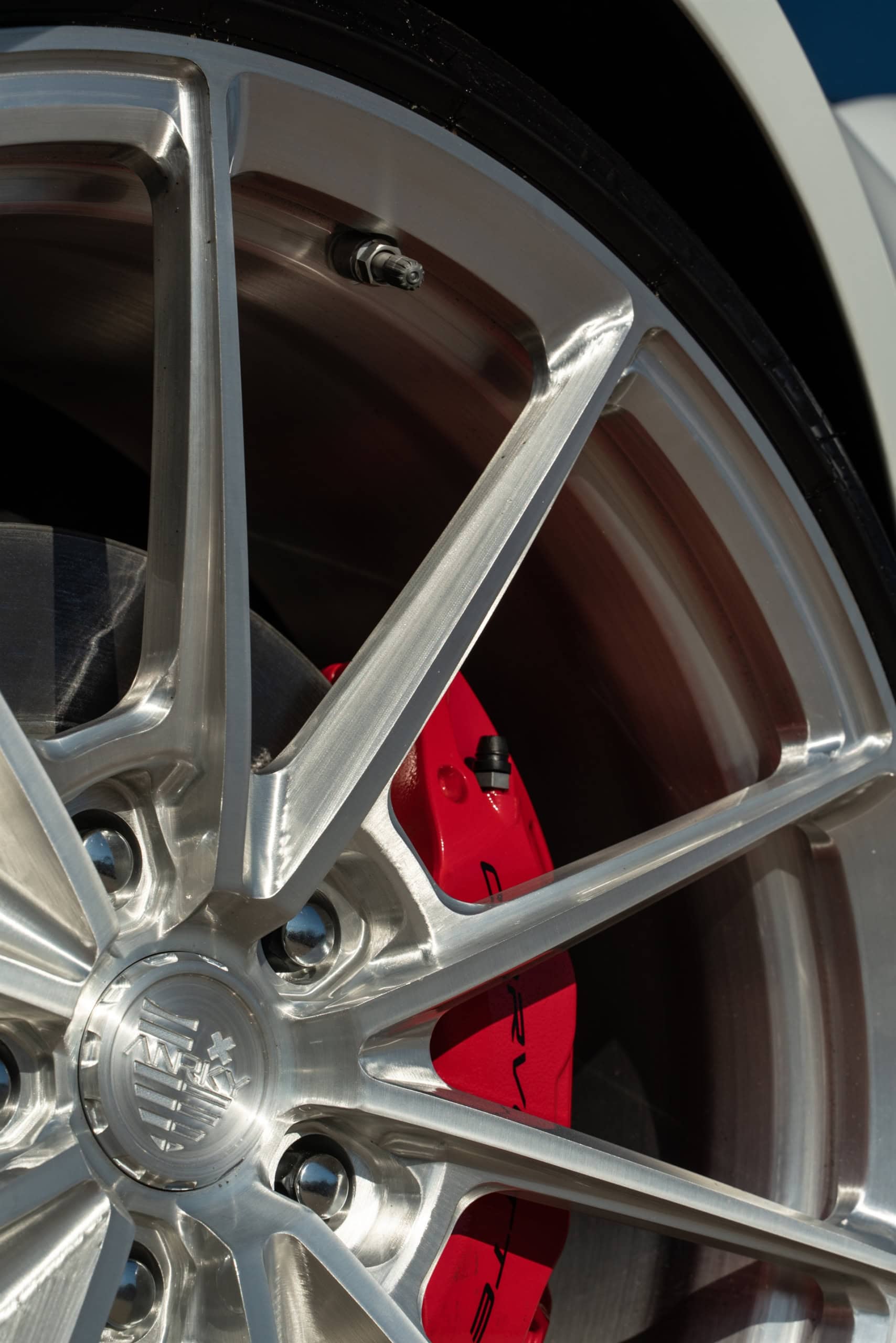 Chevrolet Corvette C8 | Artic Wight | on ANRKY AN12 | Brushed Clear
