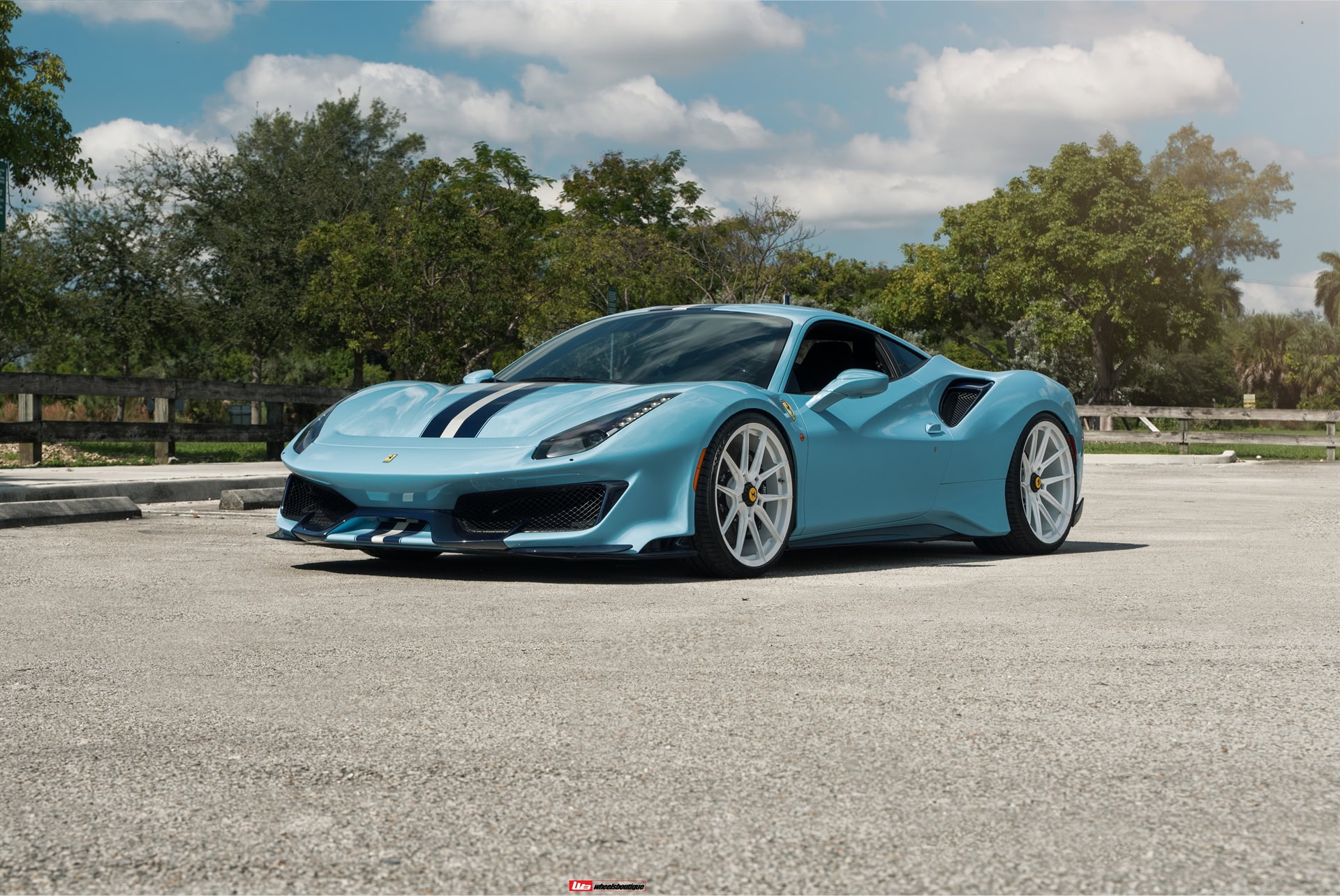 Photo 27 of Ferrari 488 Pista | Azzuro La Plata | Novitec NF10 ZV | Gloss White