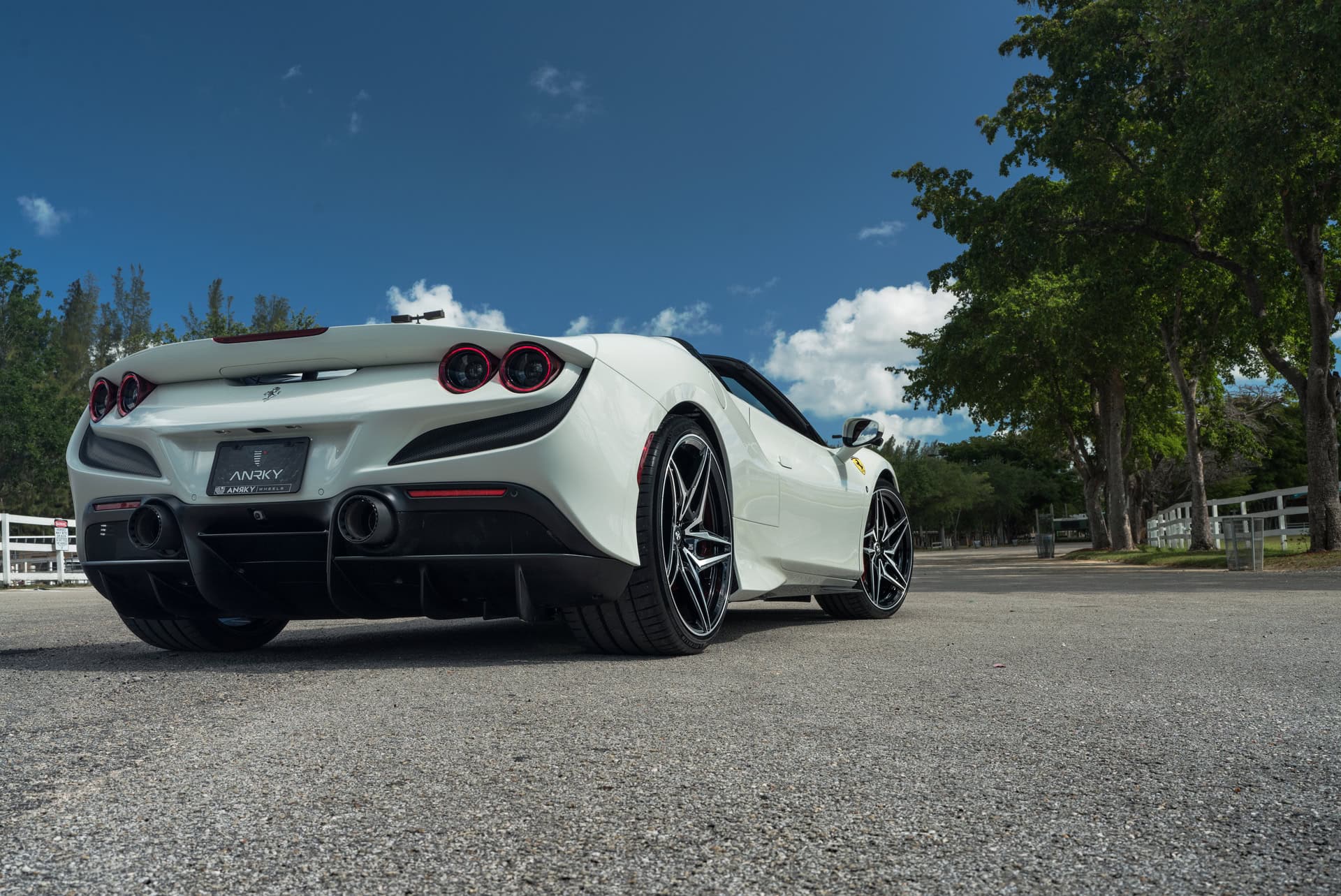 Photo 28 of Ferrari F8 Spider | Bianco Avus | ANRKY S3-X1 | Two-Tone: Brushed Clear Face + Gloss Black Windows