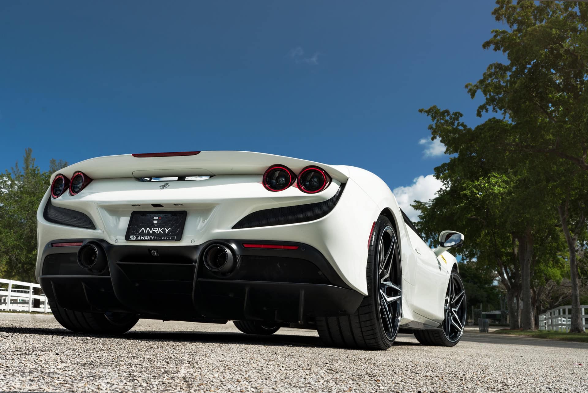 Photo 30 of Ferrari F8 Spider | Bianco Avus | ANRKY S3-X1 | Two-Tone: Brushed Clear Face + Gloss Black Windows