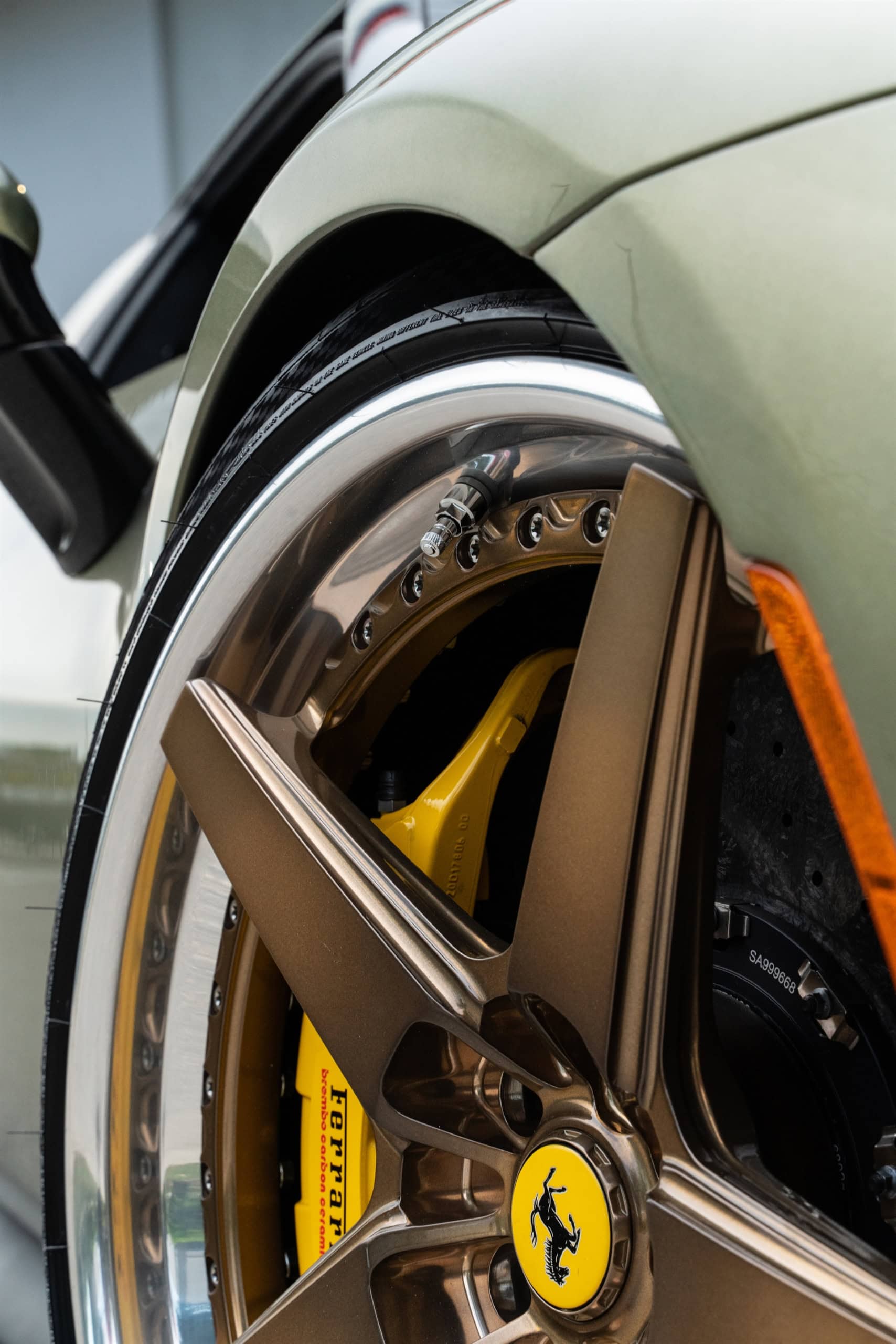 Photo 42 of Ferrari 296 GTB | Verde Mansoni | on ANRKY RS5.3 | Mirror Polished Champagne