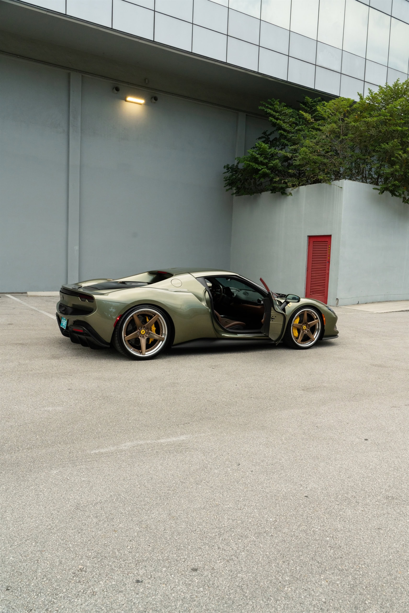 Photo 21 of Ferrari 296 GTB | Verde Mansoni | on ANRKY RS5.3 | Mirror Polished Champagne