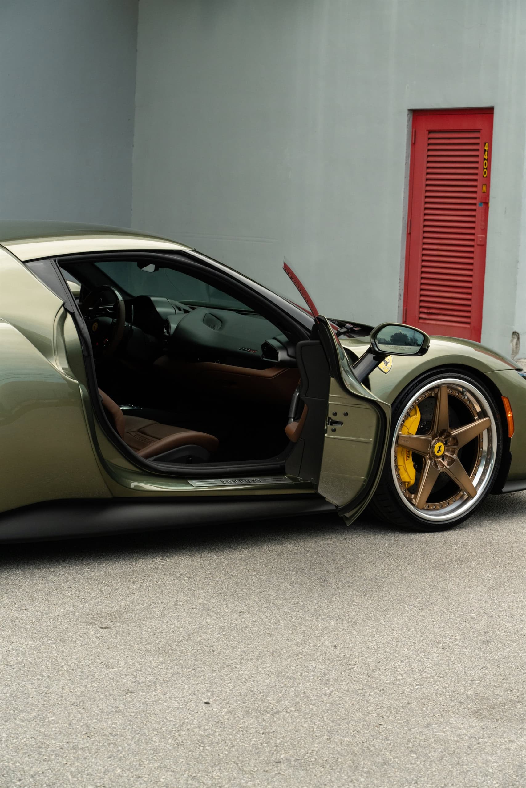Photo 22 of Ferrari 296 GTB | Verde Mansoni | on ANRKY RS5.3 | Mirror Polished Champagne