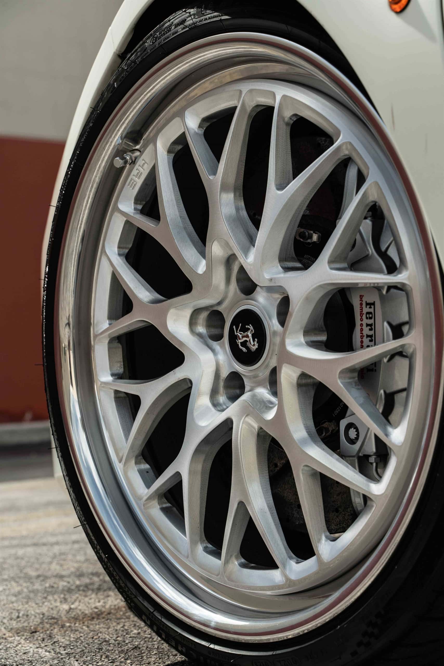 Ferrari 488 GTB | Bianco Fuji | on HRE 520 FMR | Brushed Clear