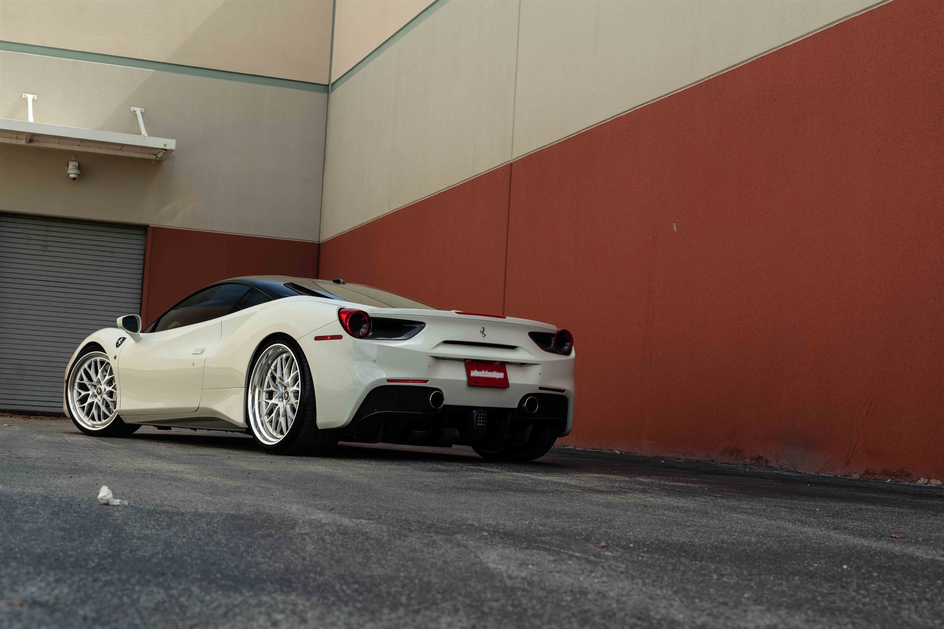 Ferrari 488 GTB | Bianco Fuji | on HRE 520 FMR | Brushed Clear