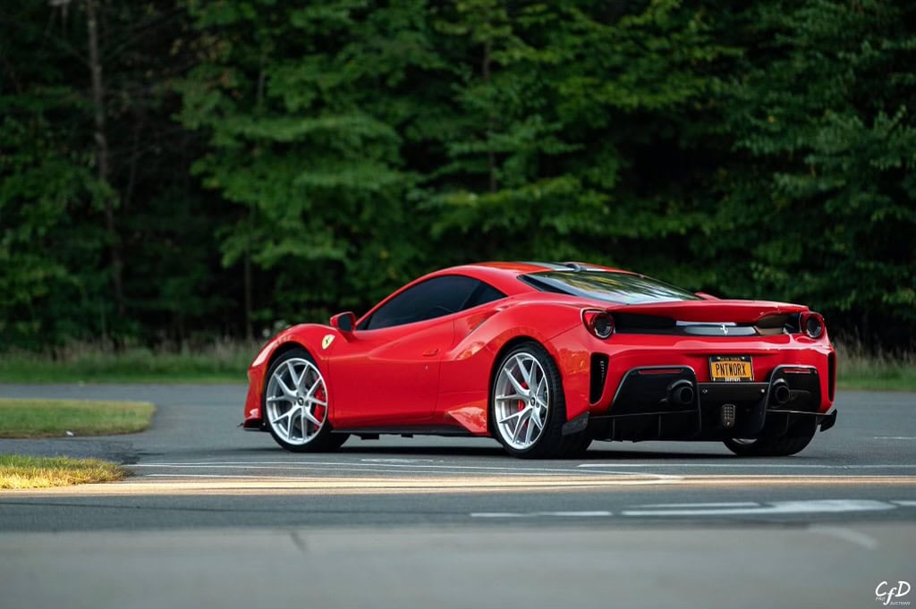 Photo 22 of Ferrari 488 Pista | Rosso Corza | on HRE P101 | Brushed Clear