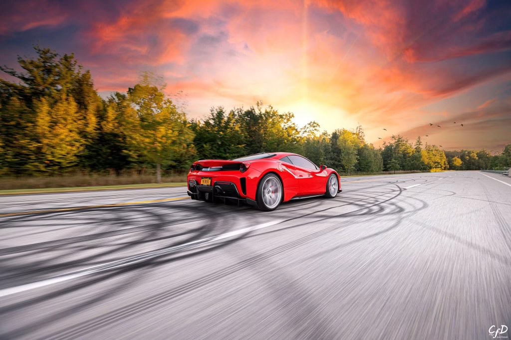 Photo 27 of Ferrari 488 Pista | Rosso Corza | on HRE P101 | Brushed Clear