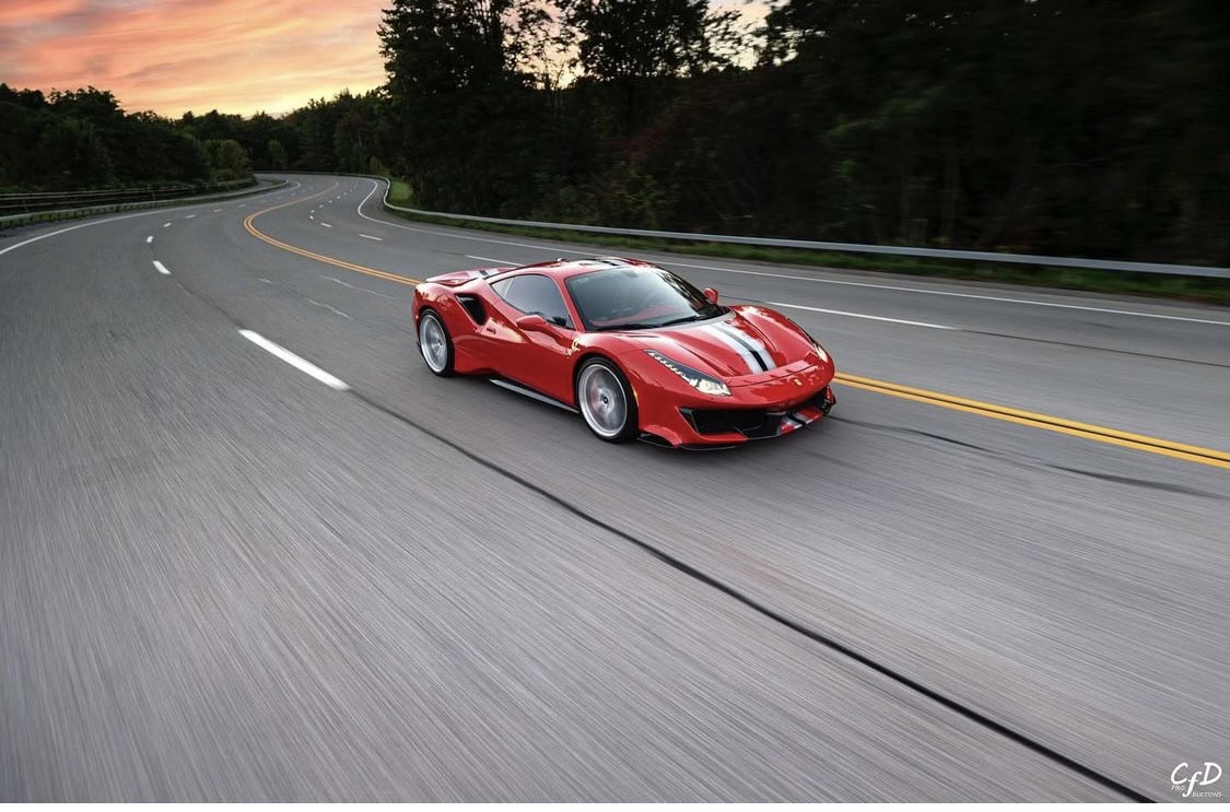 Photo 30 of Ferrari 488 Pista | Rosso Corza | on HRE P101 | Brushed Clear
