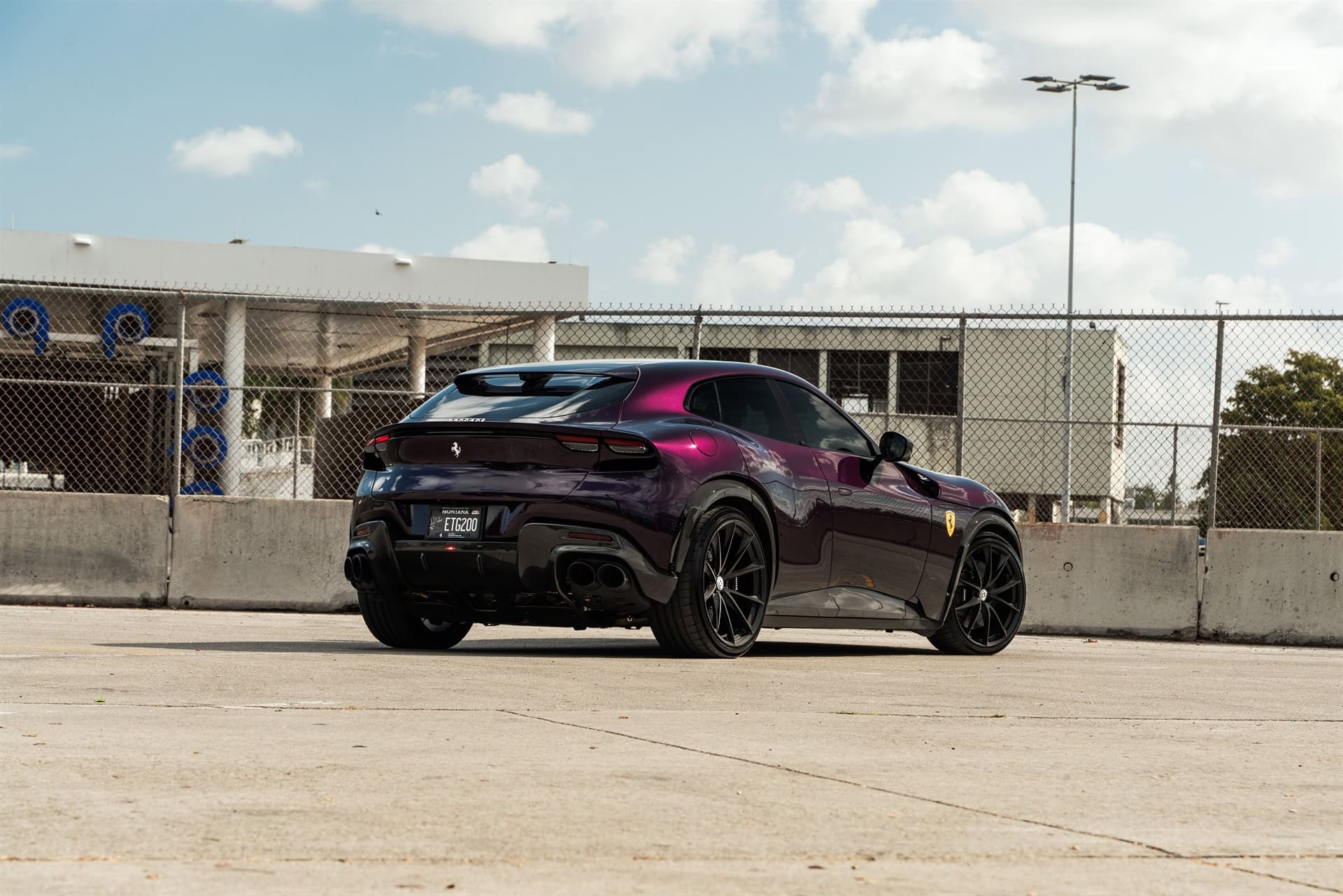 Photo 21 of Ferrari Purosangue | Hong Kong Viola | on HRE P204 | Satin Black