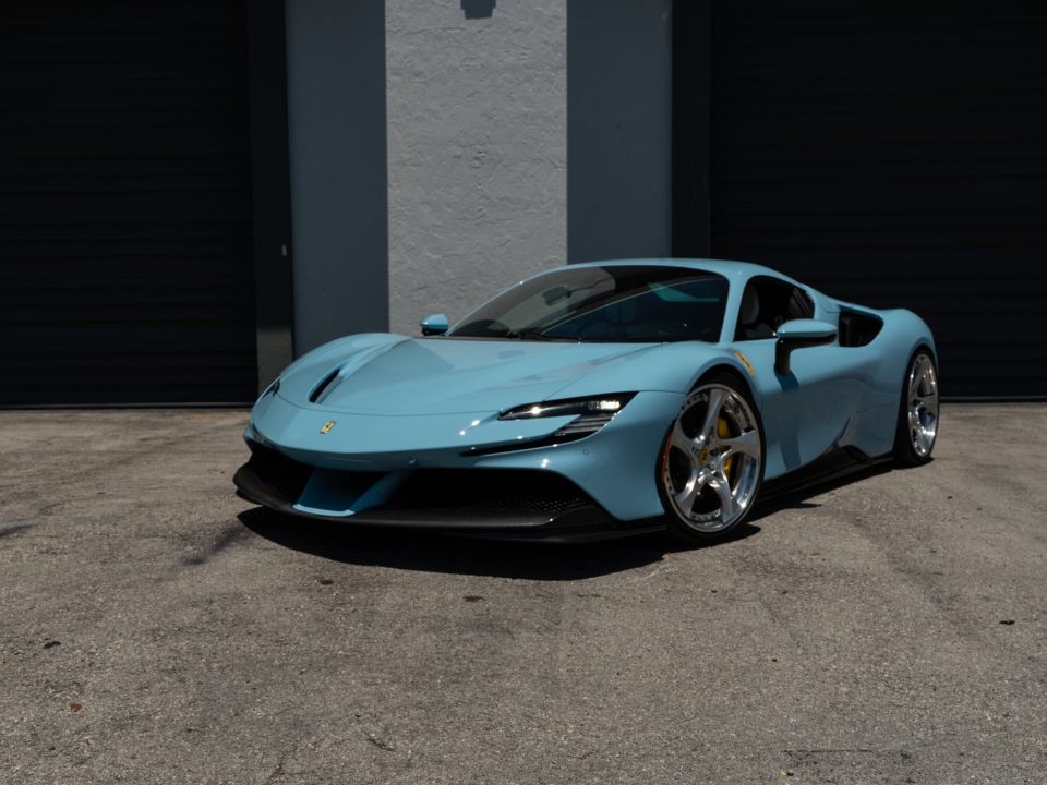 Ferrari SF90 | Azzurro La Platta | on ANR… | Wheels Boutique
