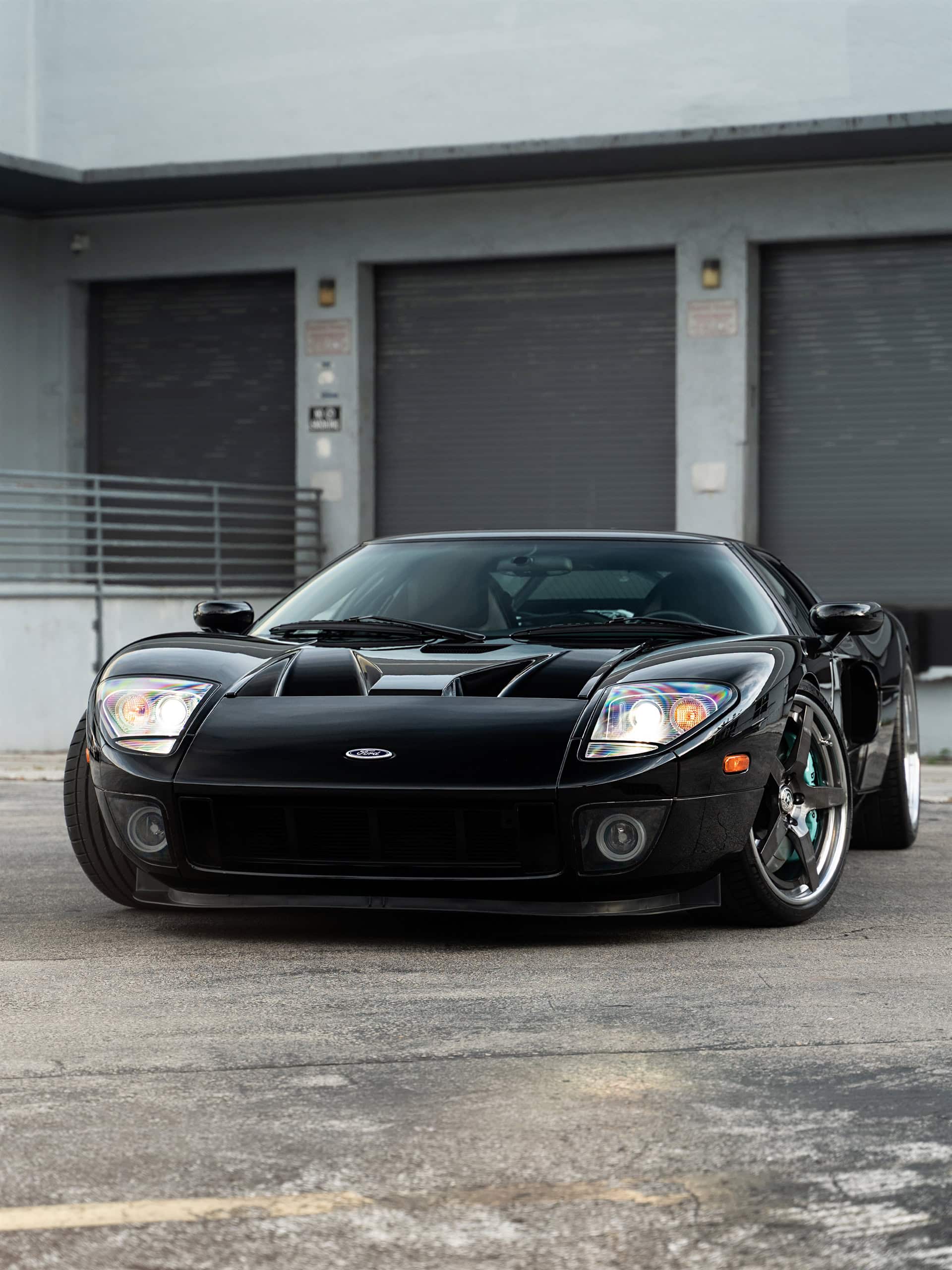 Ford GT MK1 | Black | on HRE RS105 | Polished Dark Clear