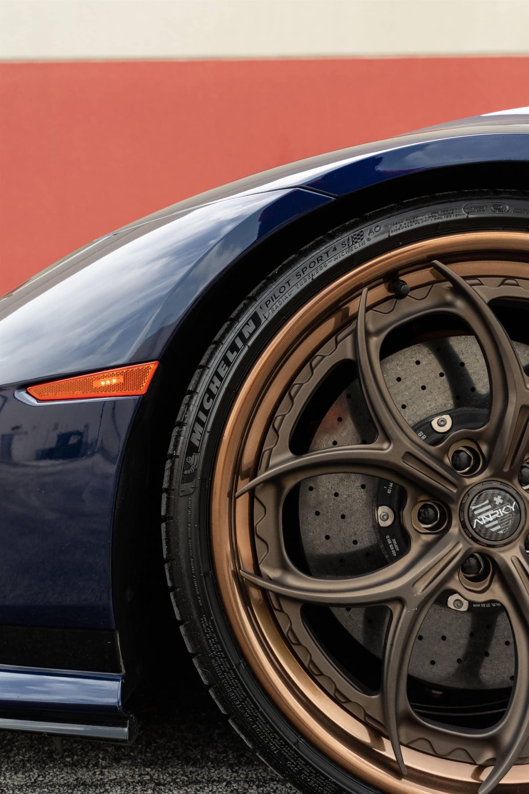 Photo 38 of Lamborghini Huracan Tecnica | Blu Grifo | on ANRKY S3-X0 | Satin Bronze