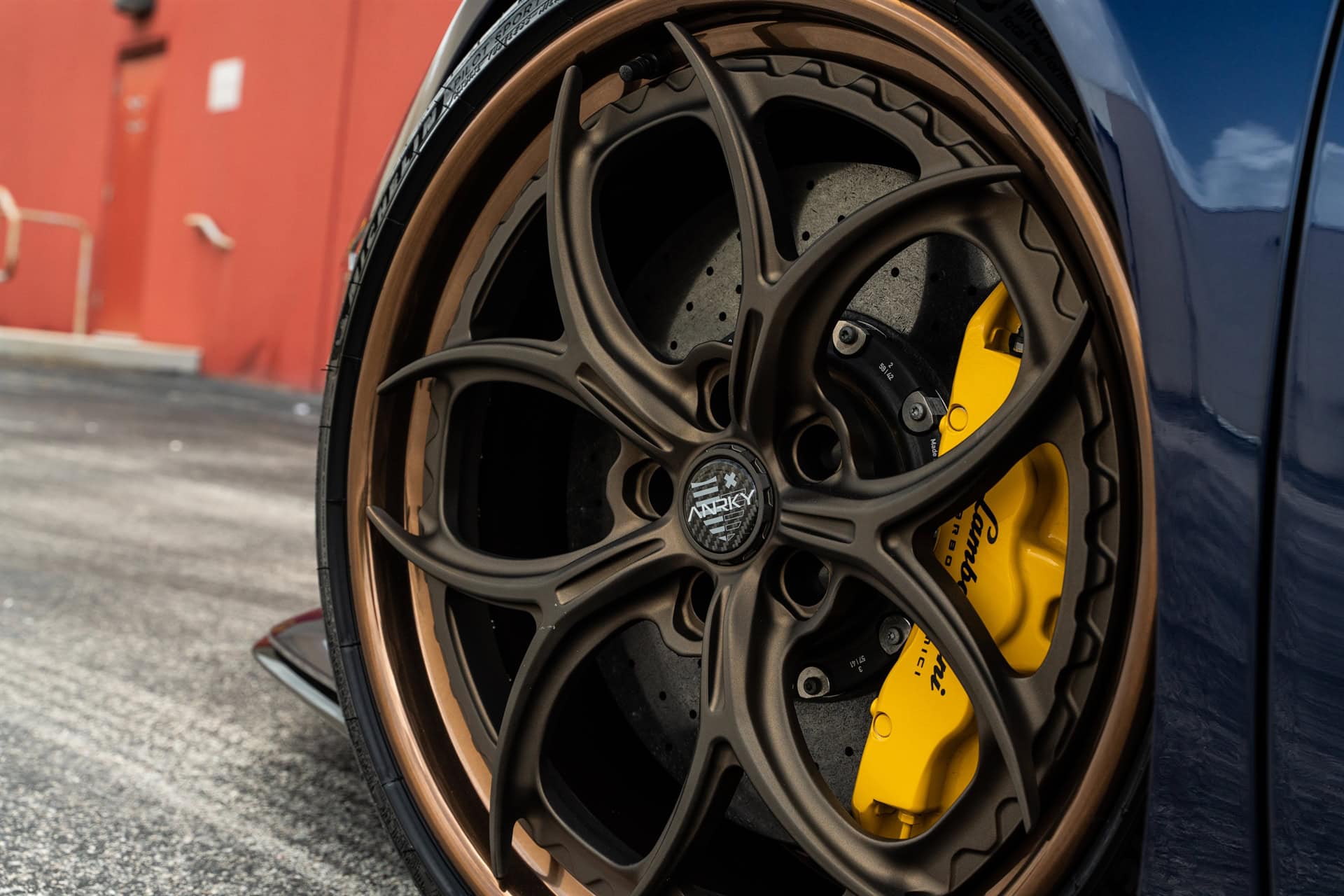 Photo 45 of Lamborghini Huracan Tecnica | Blu Grifo | on ANRKY S3-X0 | Satin Bronze