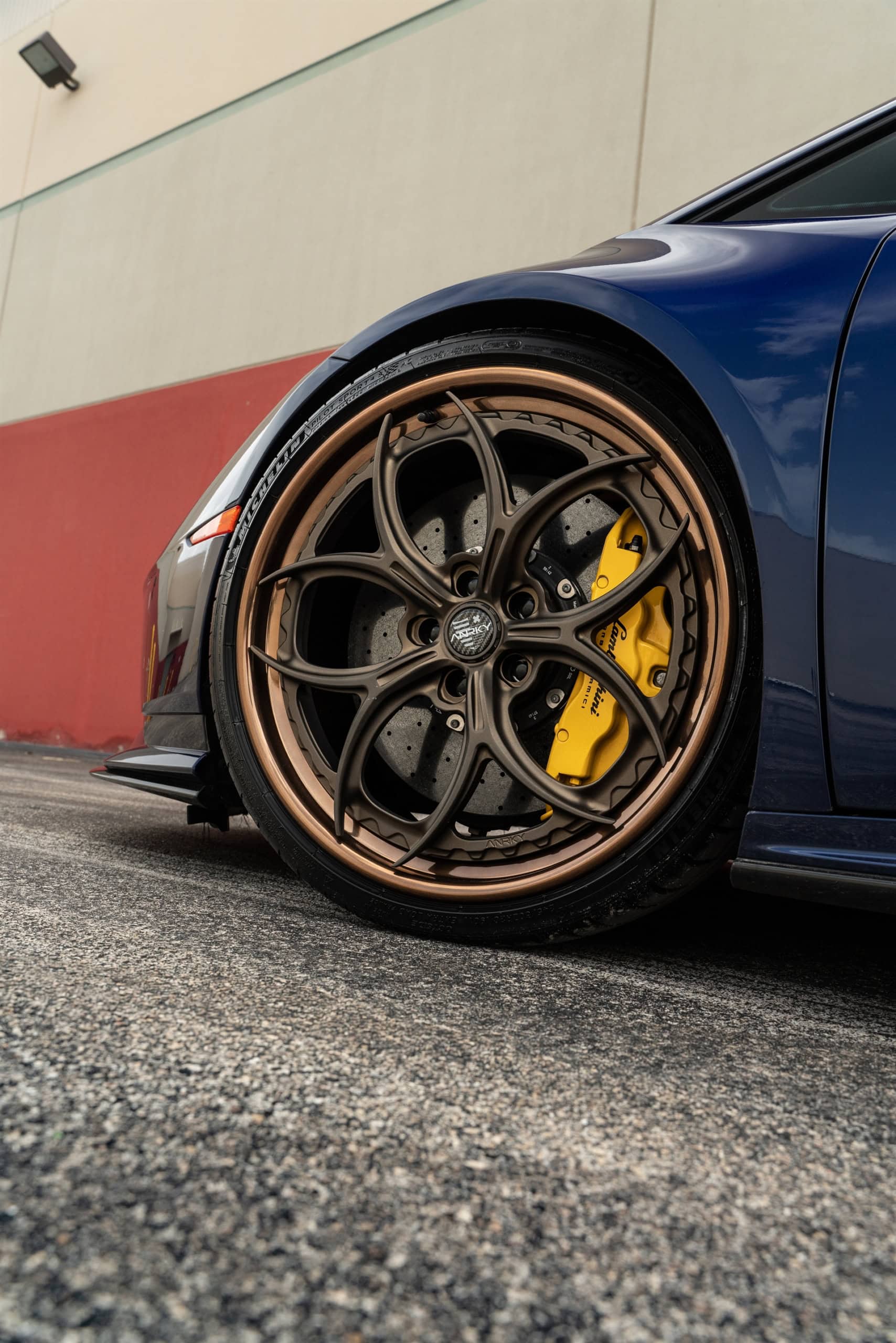 Photo 49 of Lamborghini Huracan Tecnica | Blu Grifo | on ANRKY S3-X0 | Satin Bronze