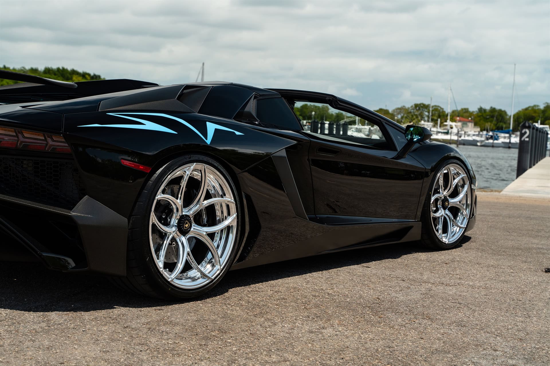 Photo 38 of Lamborghini Aventador SV | Nero Noctis | on ANRKY S2-X0 | Polished Clear