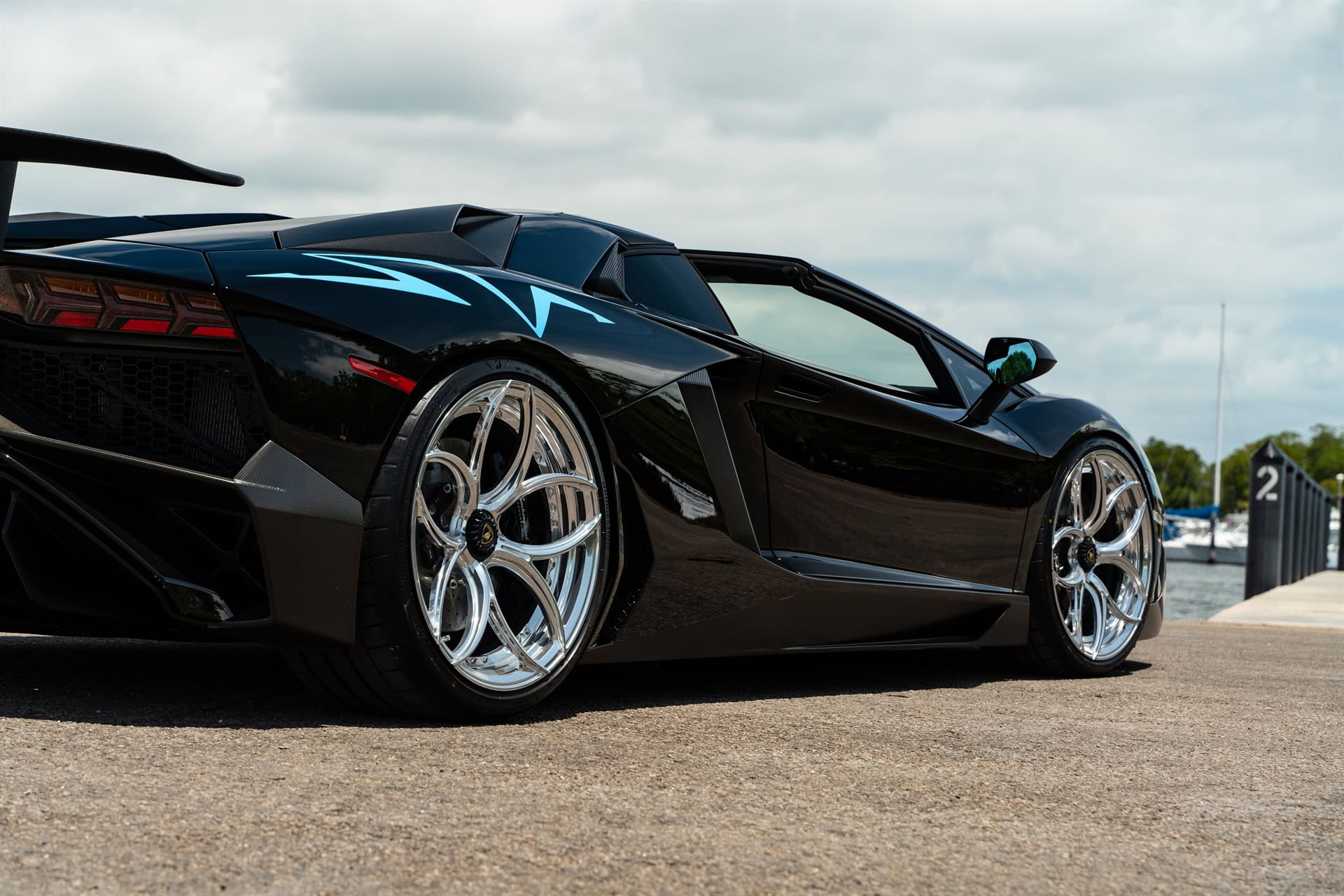 Photo 42 of Lamborghini Aventador SV | Nero Noctis | on ANRKY S2-X0 | Polished Clear