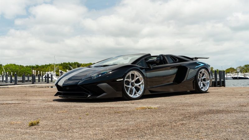Lamborghini Aventador SV | Nero Noctis | on ANRKY S2-X0 | Polished Clear