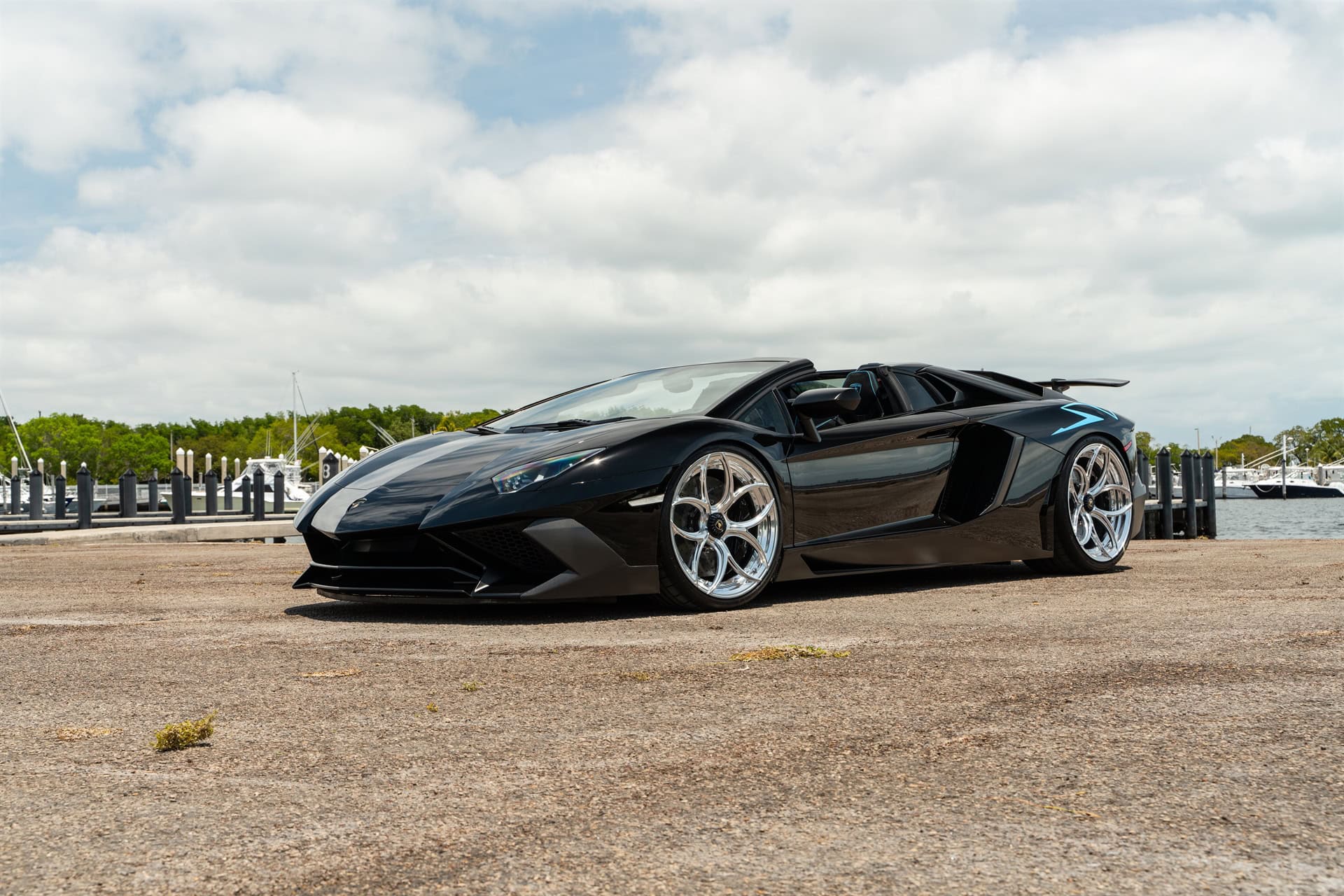 Photo 48 of Lamborghini Aventador SV | Nero Noctis | on ANRKY S2-X0 | Polished Clear