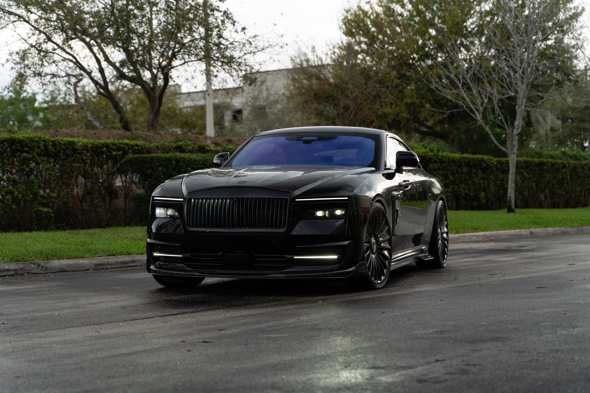 Photo 30 of Mansory Rolls-Royce Spectre | on 1886 G100 | Mirror Polished Smoke