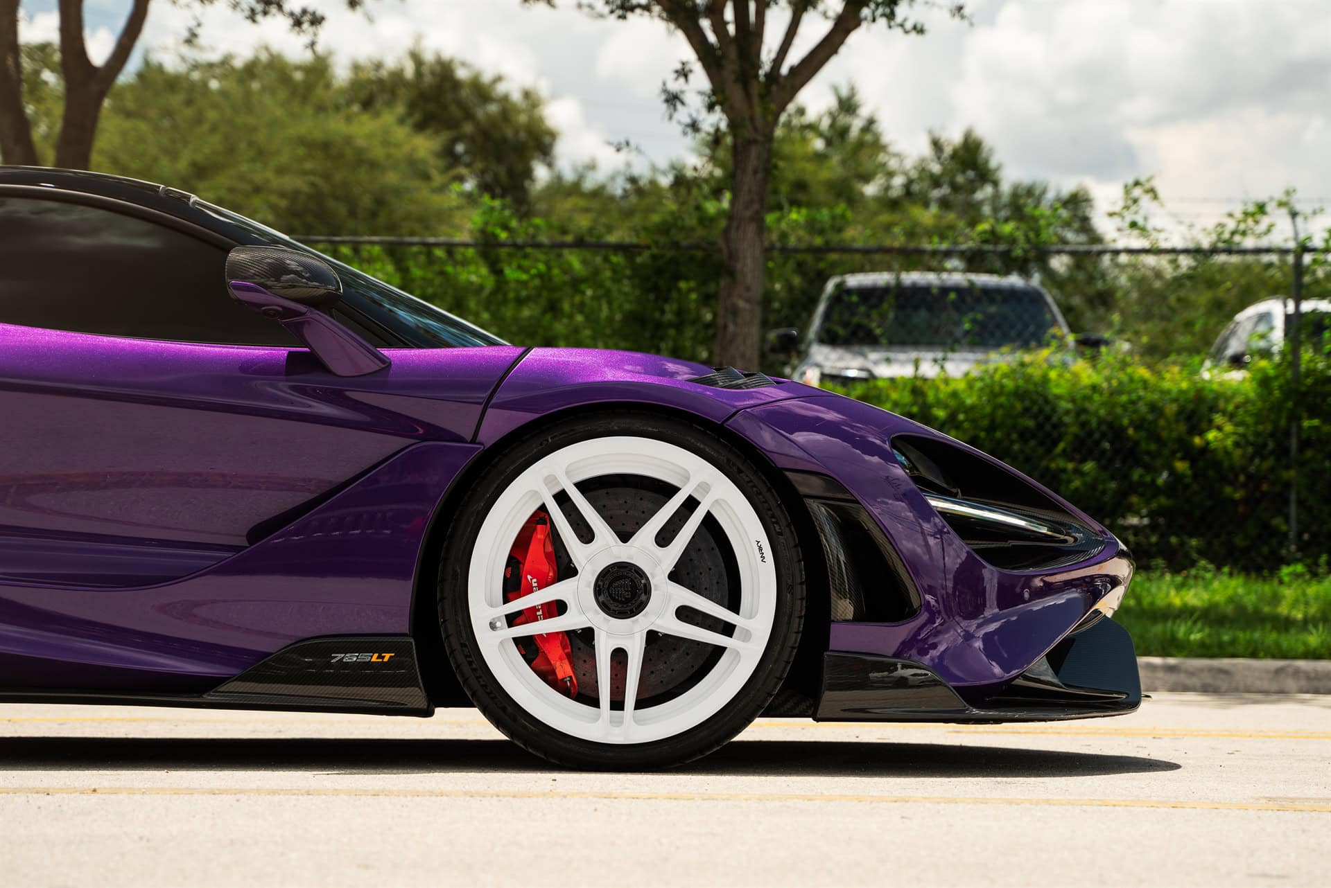 Photo 24 of Mclaren 765LT | Lantana Purple | on ANRKY AN27 | Gloss White