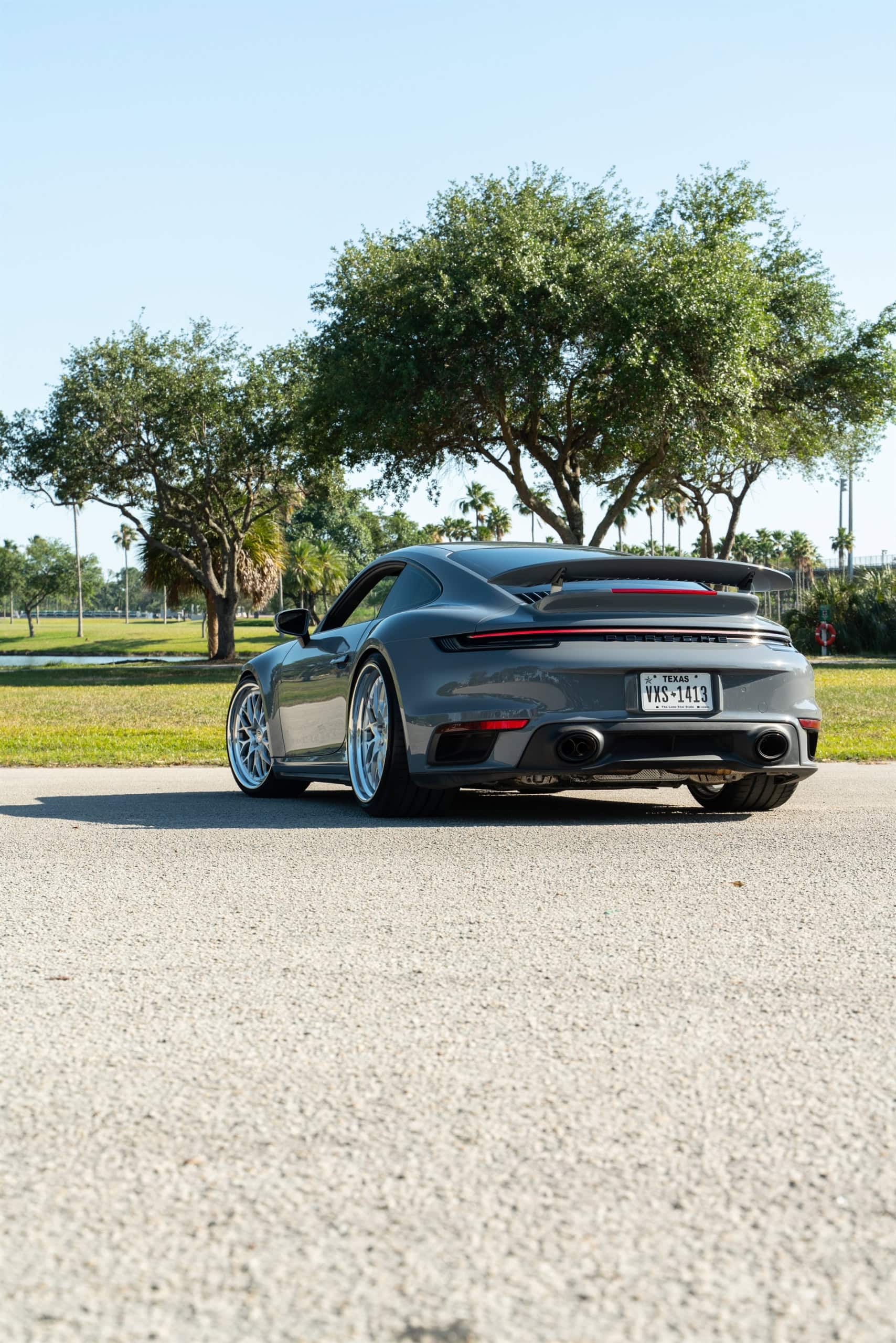 Porsche 992 Turbo S | Artic Gray | on HRE 520 FMR | Brushed Clear